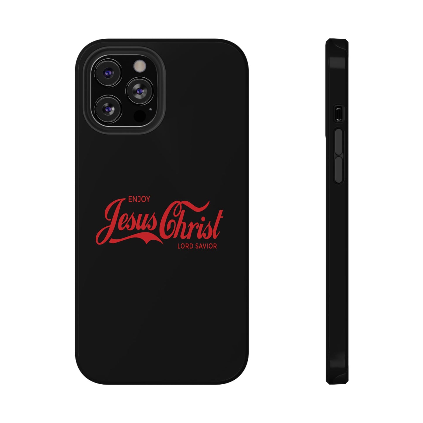 Impact-Resistant Phone Case: Enjoy Jesus Christ Lord Savior, Christian Gift, Durable Protection, Faith-Based Accessory, Holiday Gift