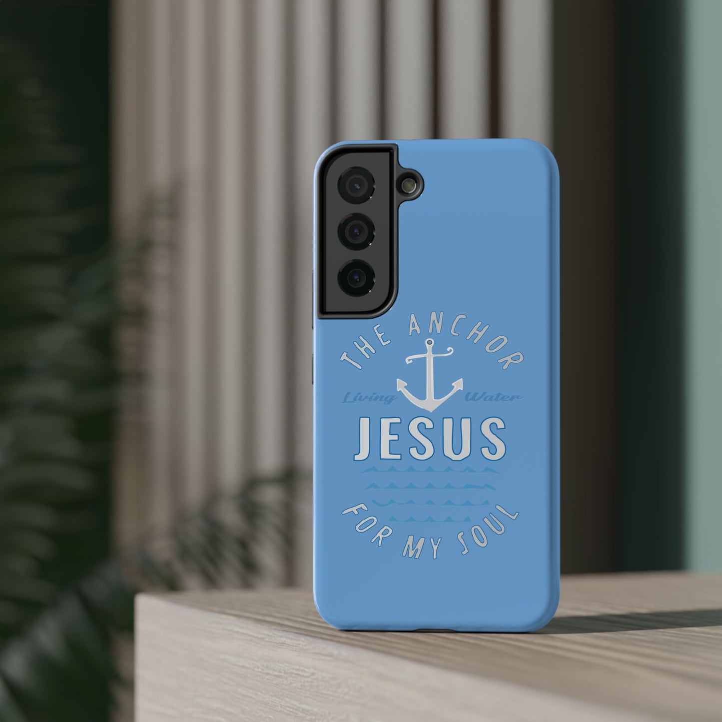Jesus Anchor Phone Case, Christian Tech Accessories, Inspirational Gifts, Unique Phone Covers, Faith-Based Decor