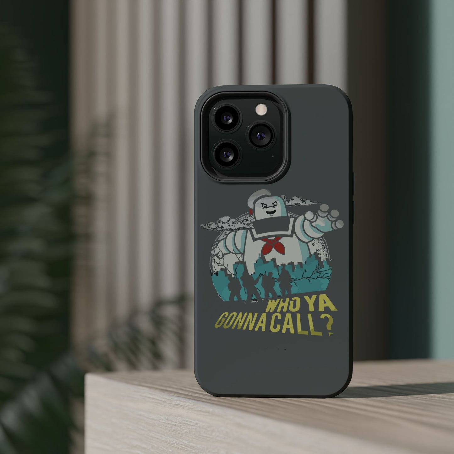 Ghostbuster-Inspired Tough Phone Case - Who Ya Gonna Call? - Perfect for Fans, Gift for Halloween, Geeky Accessories, Durable Protection