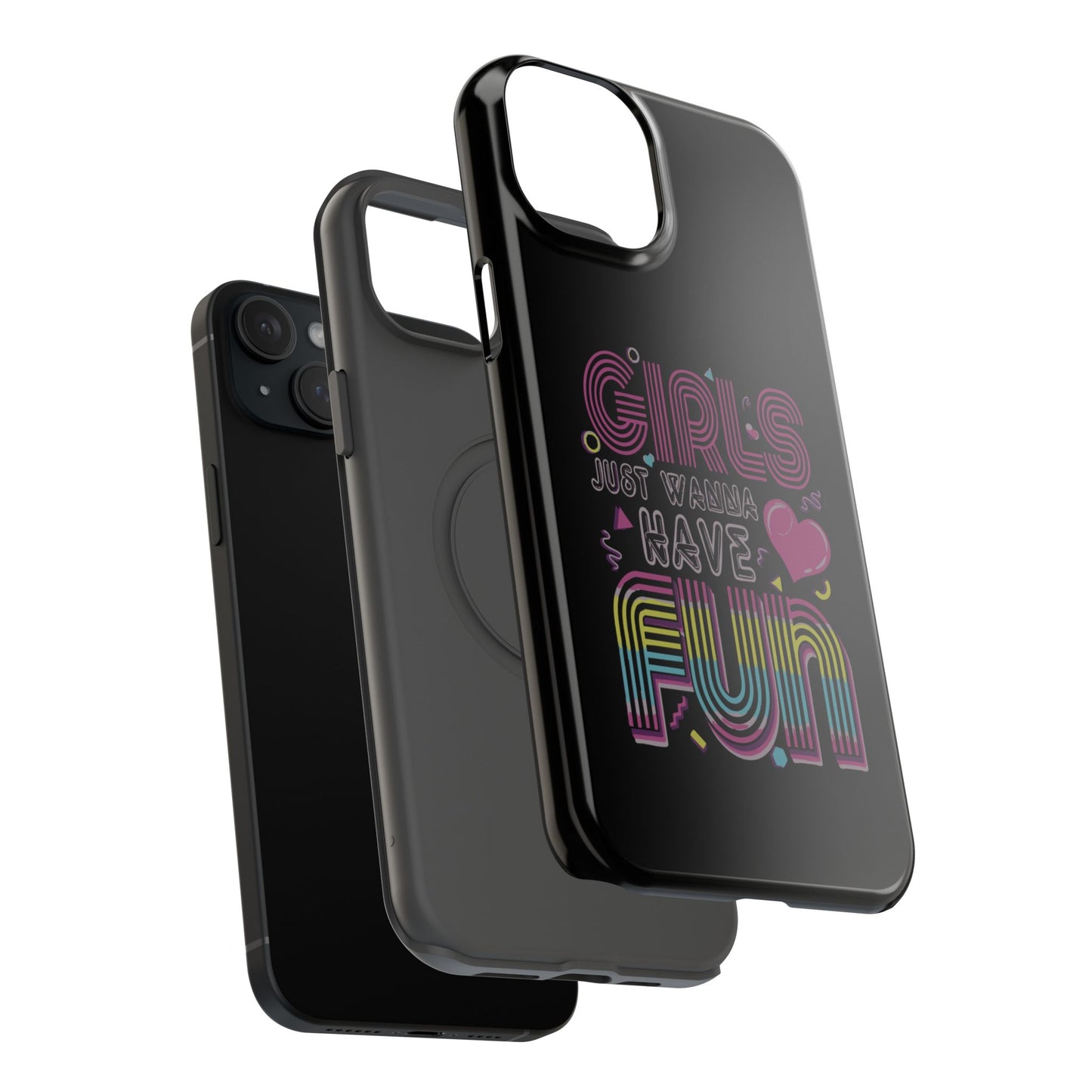 Fun Vibe Phone Case - Girls Just Wanna Have Fun Cell Case, Impact-Resistant Cover, Gift for Teens, Birthday Party Accessory, Trendy Tech