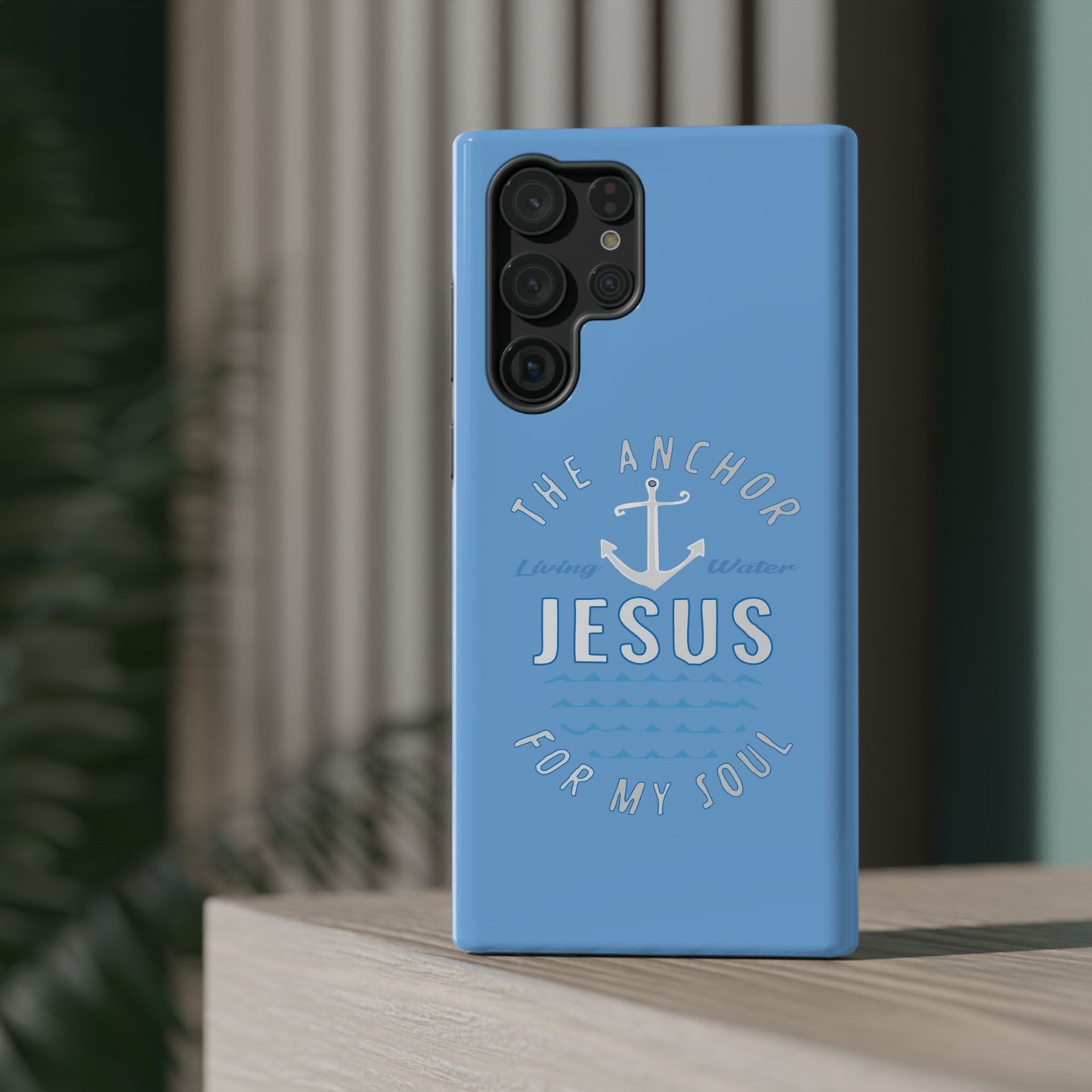 Jesus Anchor Phone Case, Christian Tech Accessories, Inspirational Gifts, Unique Phone Covers, Faith-Based Decor