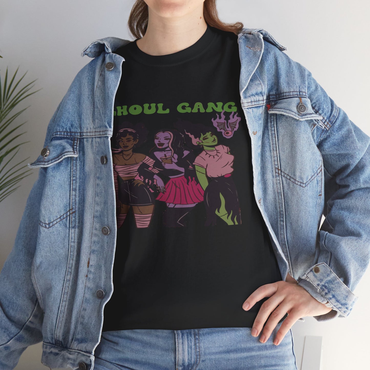 Ghoul Gang Unisex Heavy Cotton Tee | Halloween T-Shirt, Spooky Apparel, Gothic Fashion, Funny Gift, Group Costume