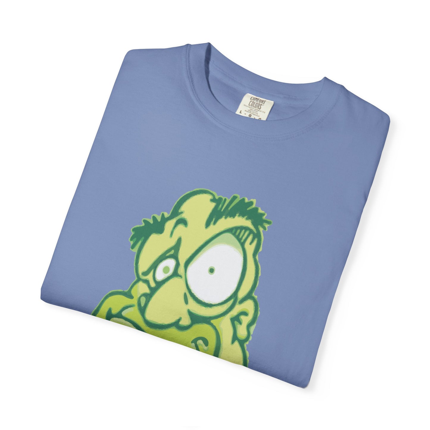 Unisex Garment-Dyed T-Shirt with Quirky Cartoon Design - Perfect for Casual Wear, Gifting, Parties, and Everyday Comfort
