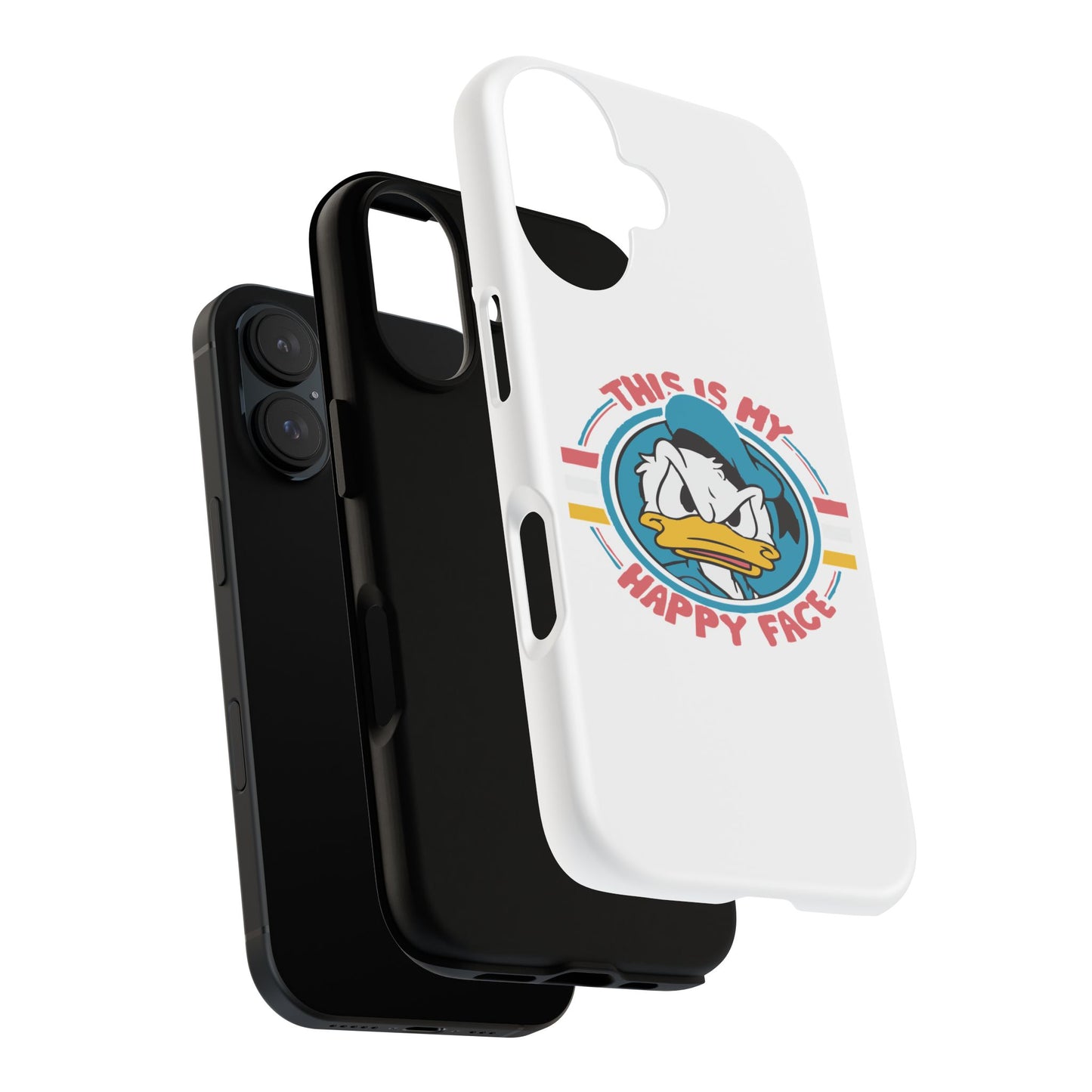 Tough Cases: This is My Happy Face Phone Case, Funny Phone Case, Donald Duck Case, Cute Phone Accessory, Gift for Disney Fans