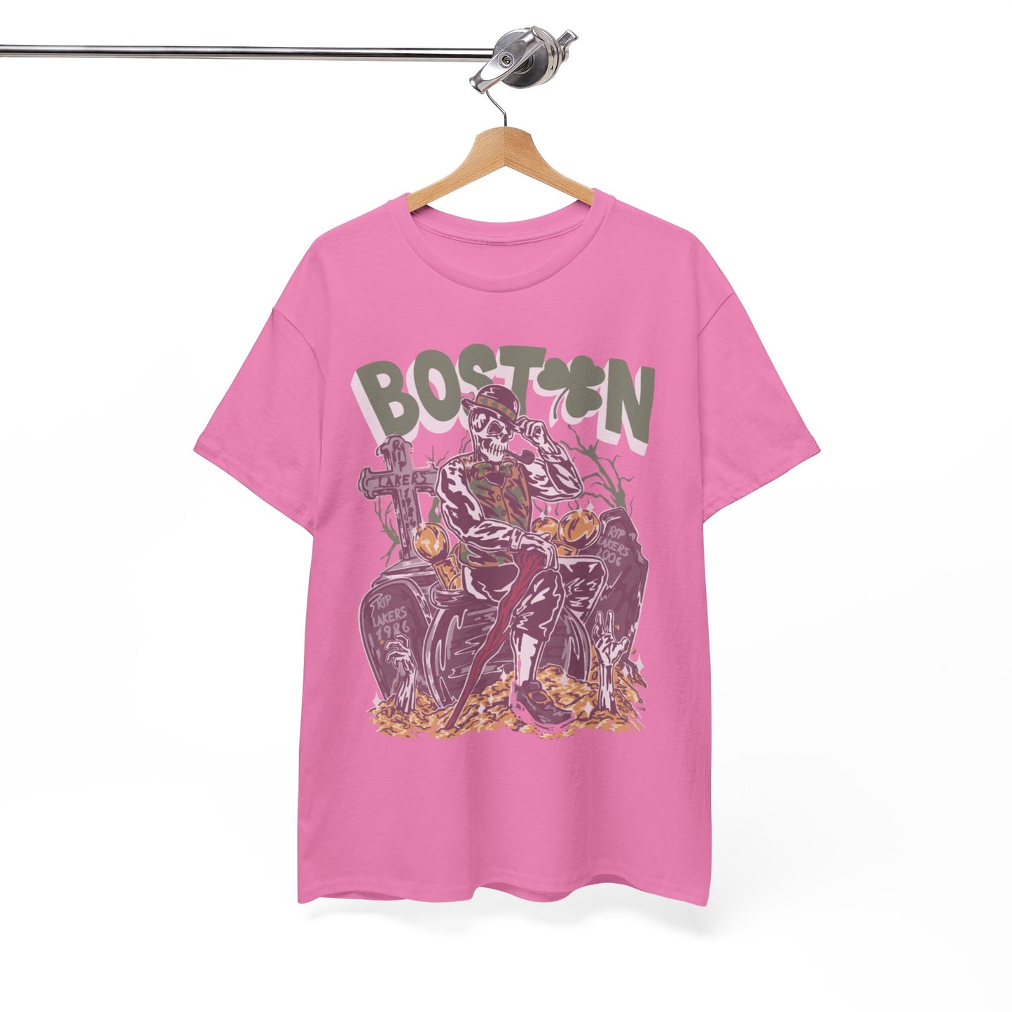 Boston Graphic Tee, Unisex Heavy Cotton T-Shirt, Vintage Boston Shirt, Irish Pride Apparel, St. Patrick's Day Gift, Casual Wear