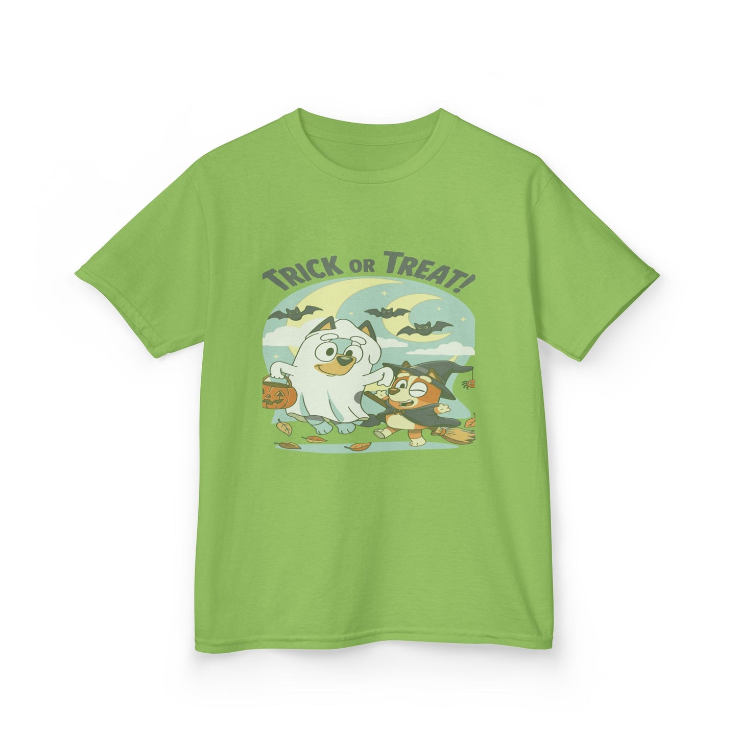 Kids Halloween T-Shirt, Trick or Treat Tee, Fun Ghost & Owl Shirt, Spooky Season Apparel, Cute Costume Top for Kids