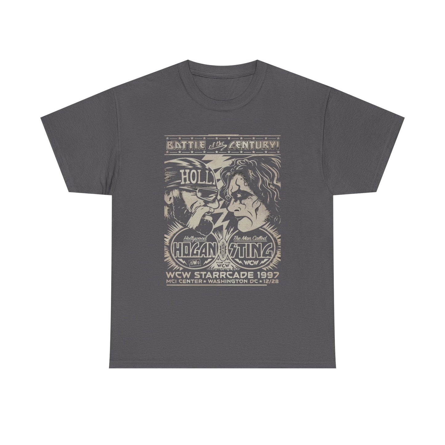 Vintage Wrestling Tee - Hulk vs Sting Retro Sports Nostalgia - Classic WCW Unisex Heavy Cotton Tee