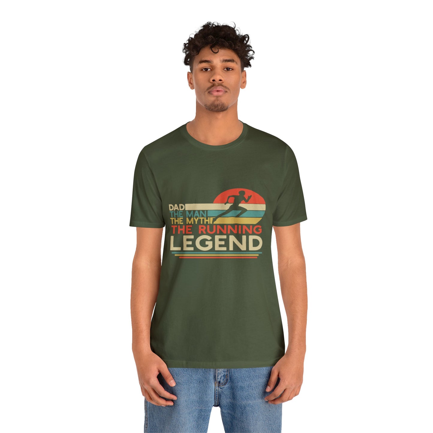 The man. The Myth, The Runner Unisex Jersey Short Sleeve Tee