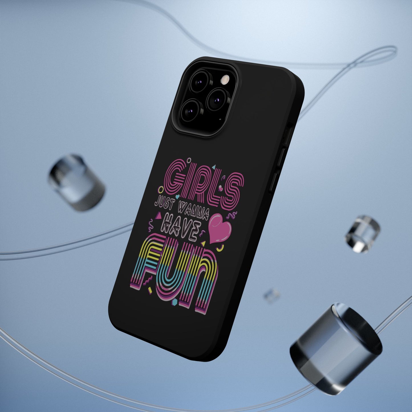 Fun Vibe Phone Case - Girls Just Wanna Have Fun Cell Case, Impact-Resistant Cover, Gift for Teens, Birthday Party Accessory, Trendy Tech