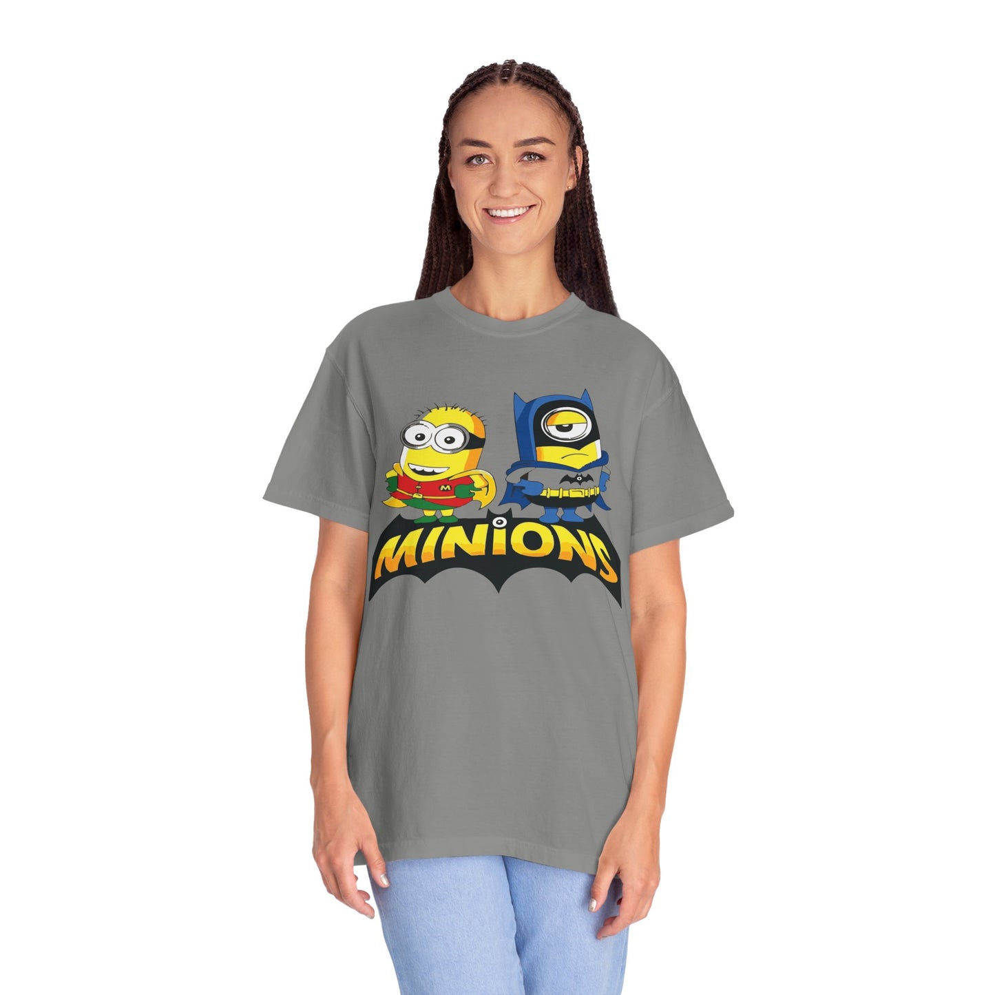 Minions Superhero Unisex T-shirt, Fun Gift for Kids, Cartoon Apparel, Birthday Party Outfit, Family Movie Night Wear