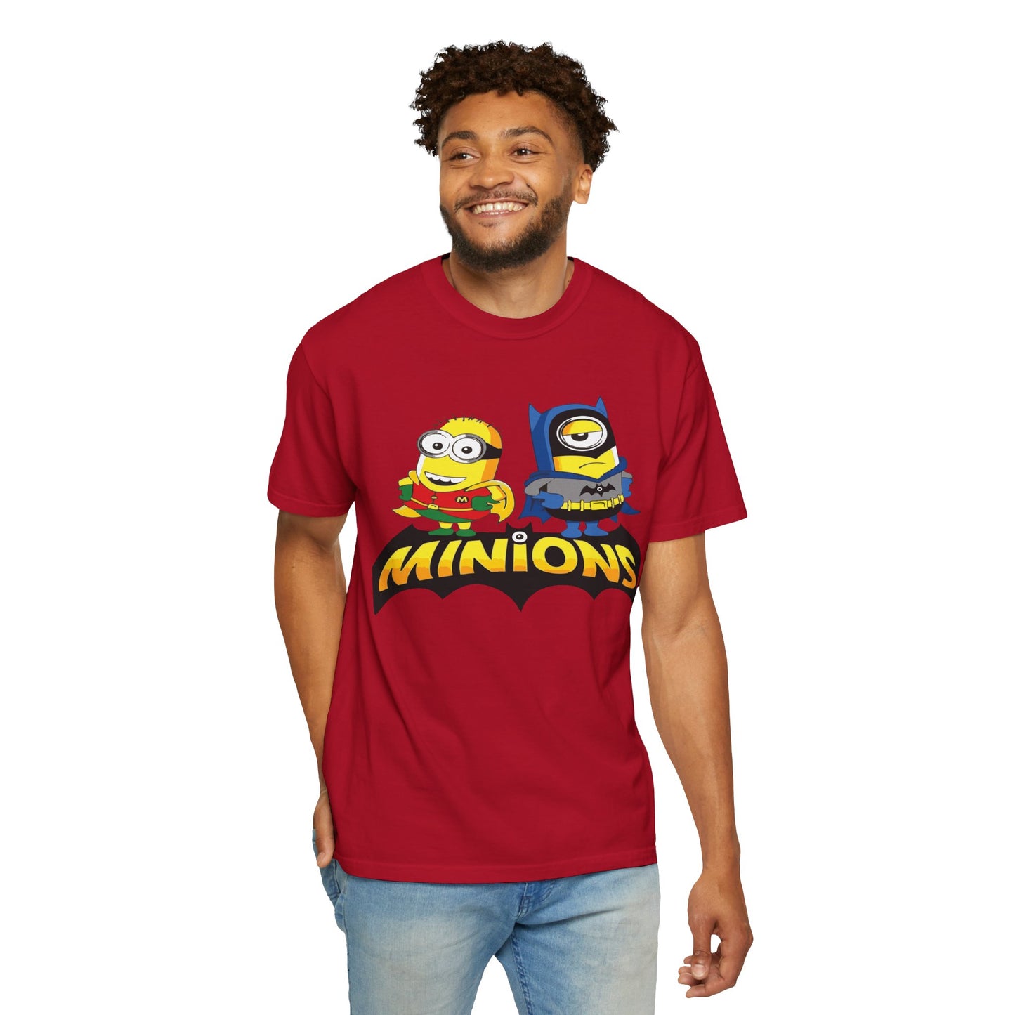 Minions Superhero Unisex T-shirt, Fun Gift for Kids, Cartoon Apparel, Birthday Party Outfit, Family Movie Night Wear