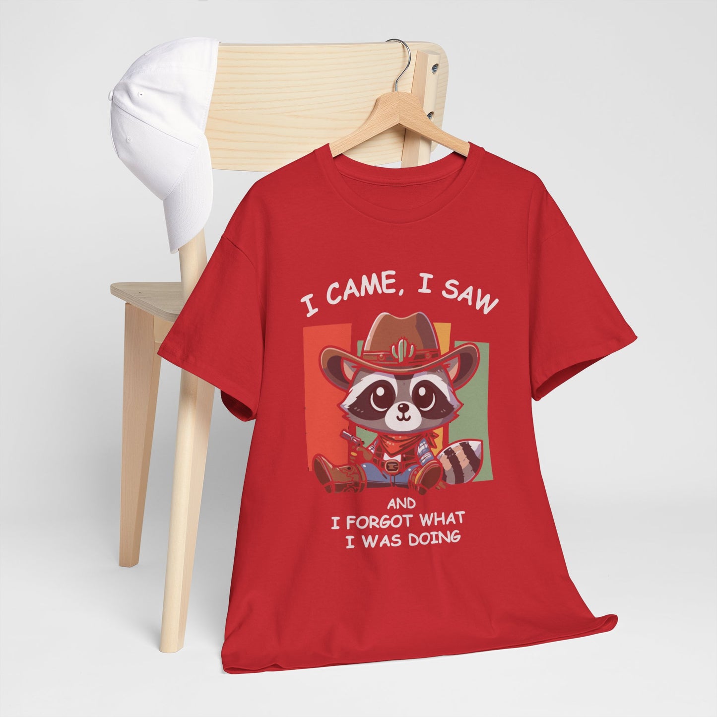Fun Raccoon Graphic Tee, Cute Funny Animal T-Shirt, Unique Gift, Unisex Cotton Tee, Casual Wear, Birthday Gift, Humor Shirt