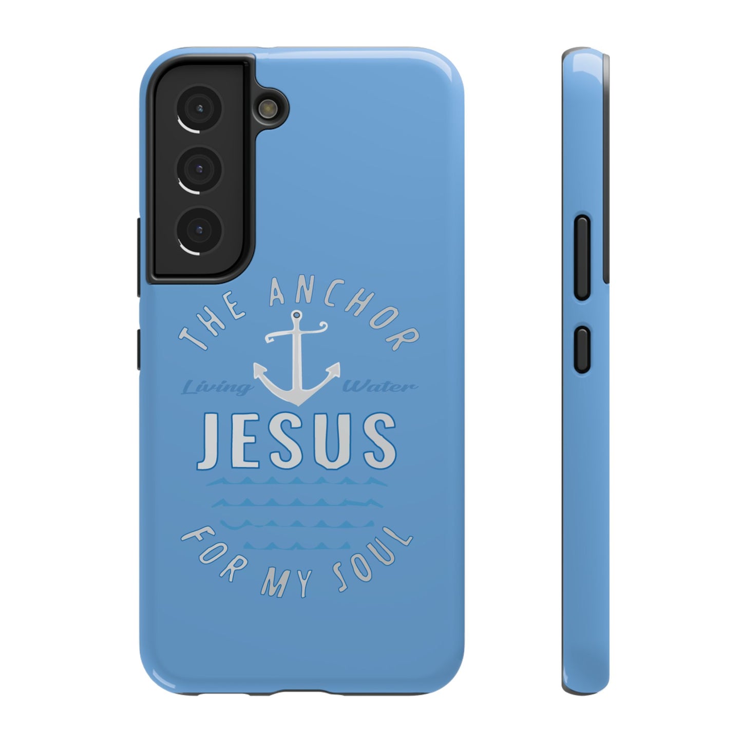 Jesus Anchor Phone Case, Christian Tech Accessories, Inspirational Gifts, Unique Phone Covers, Faith-Based Decor
