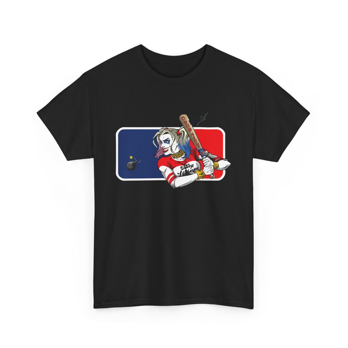 Unisex Baseball Graphic Tee - Harley Quinn DC Casual Wear for Sports Lovers