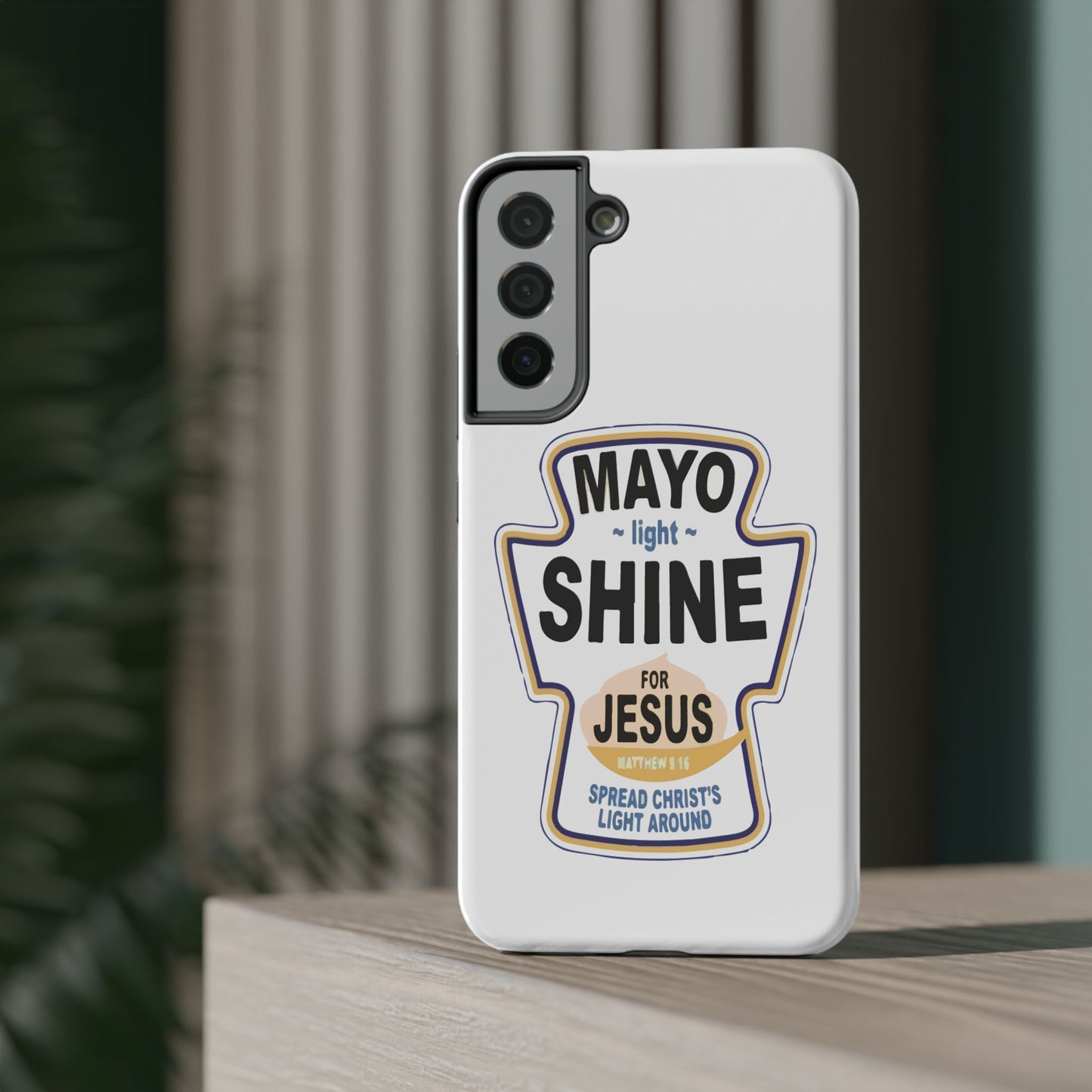 Jesus Message Impact-Resistant Case, Faith-Based Phone Cover, Inspirational Tech Accessory, Christian Gift, Bible Verse Case