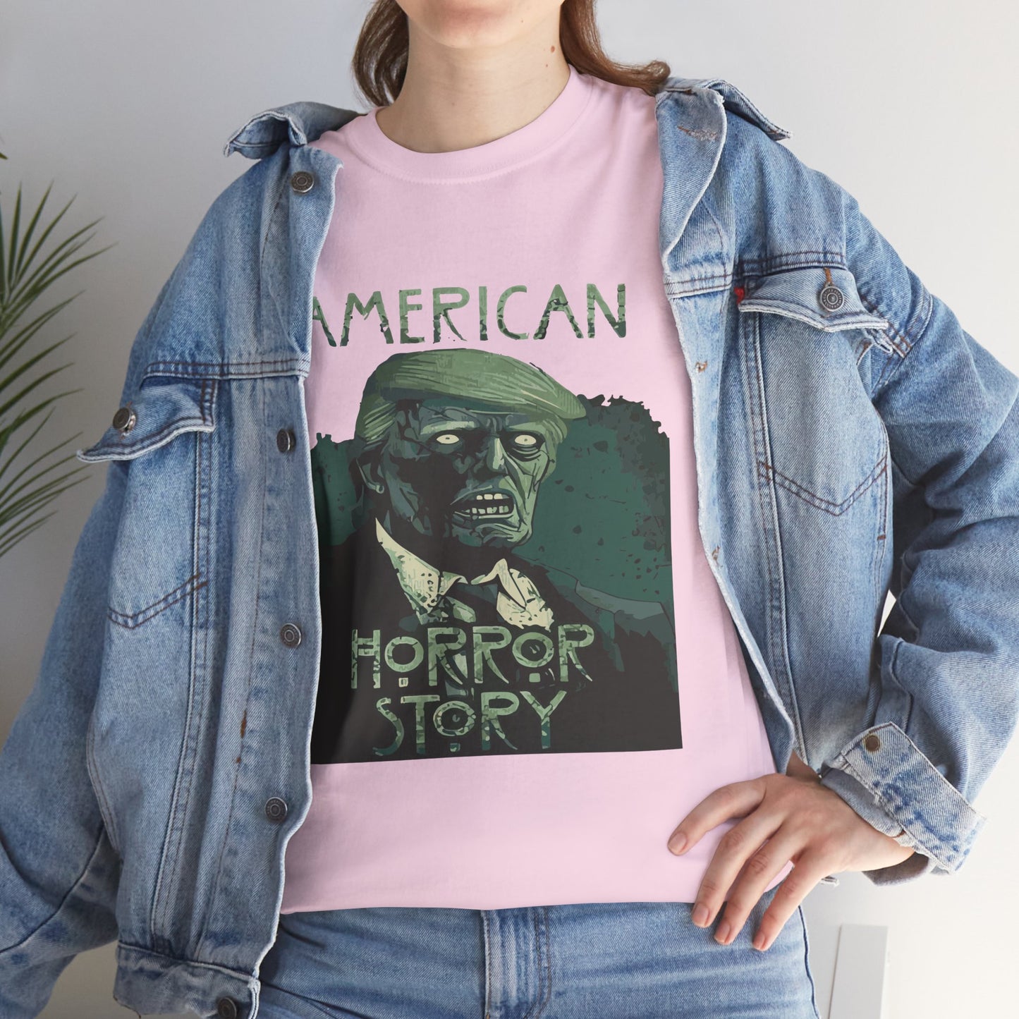 American Horror Story Unisex Heavy Cotton Tee, Horror Fan Gift, Graphic Tee, Halloween Costume, TV Show Merch