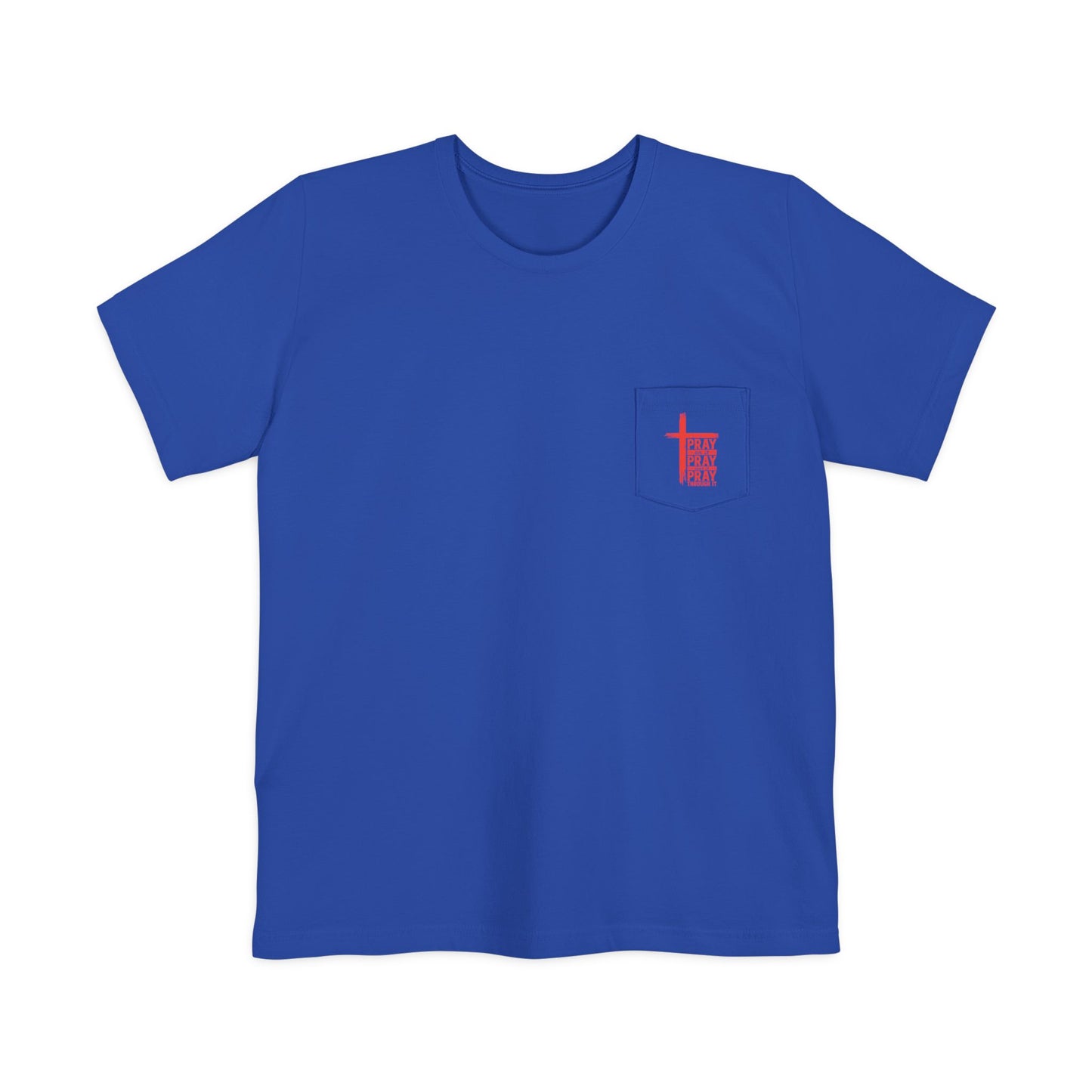 Faith-Inspired Unisex Pocket T-shirt - Perfect for Christian Men, Everyday Wear, Gifts for Dad, and Faith Celebrations