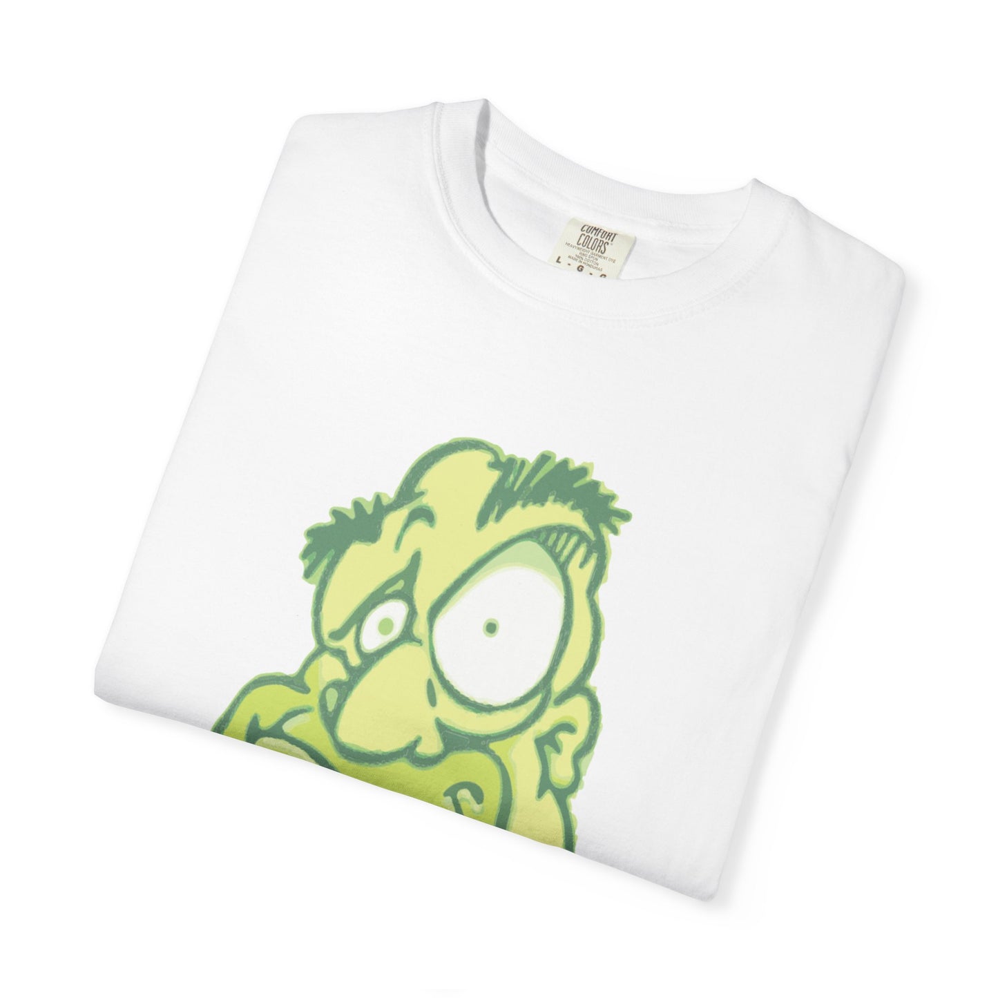Unisex Garment-Dyed T-Shirt with Quirky Cartoon Design - Perfect for Casual Wear, Gifting, Parties, and Everyday Comfort