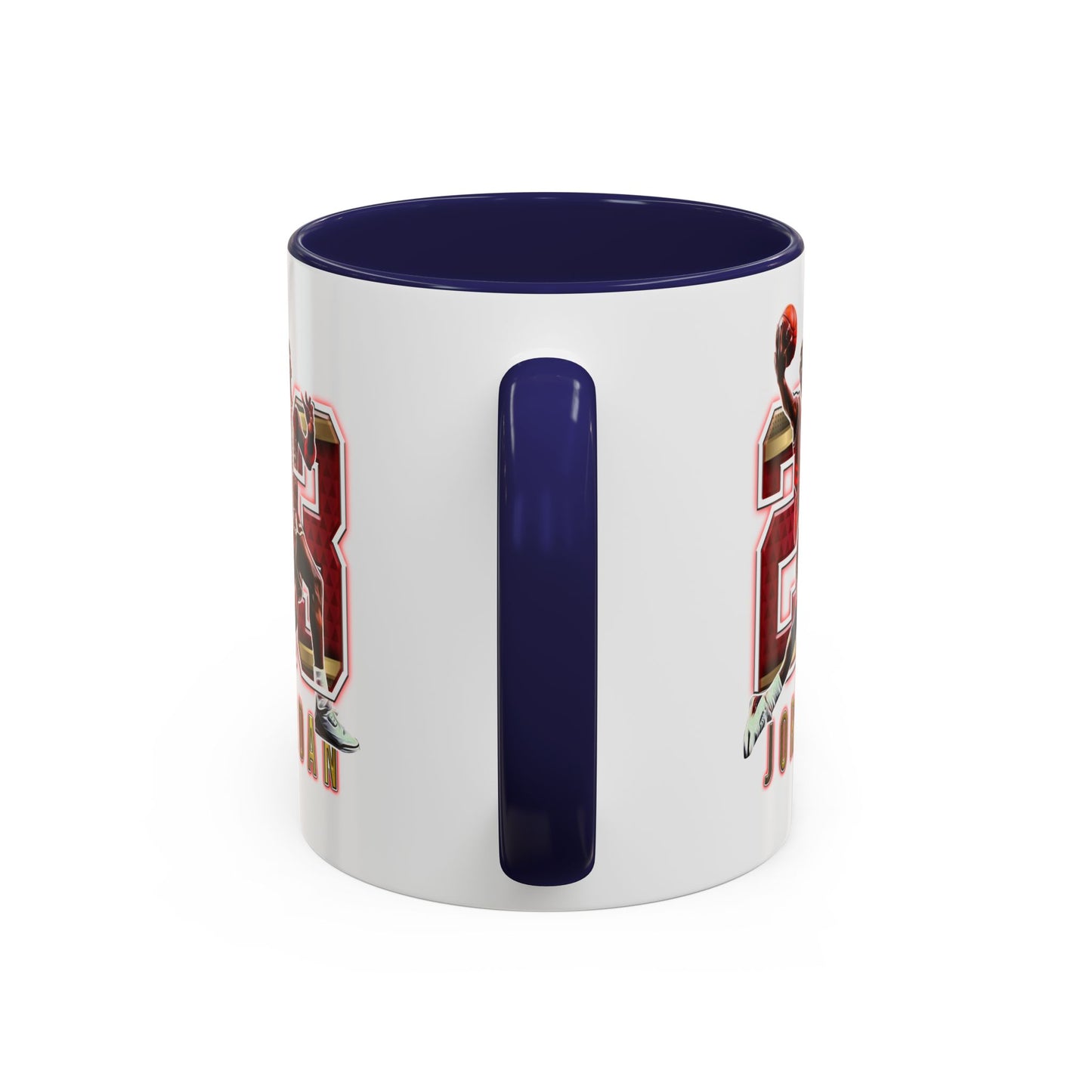 Michael Jordan Accent Coffee Mug - 11oz & 15oz - Perfect Gift for Sports Fans, Collectors, Basketball Lovers, Unique Gift Idea