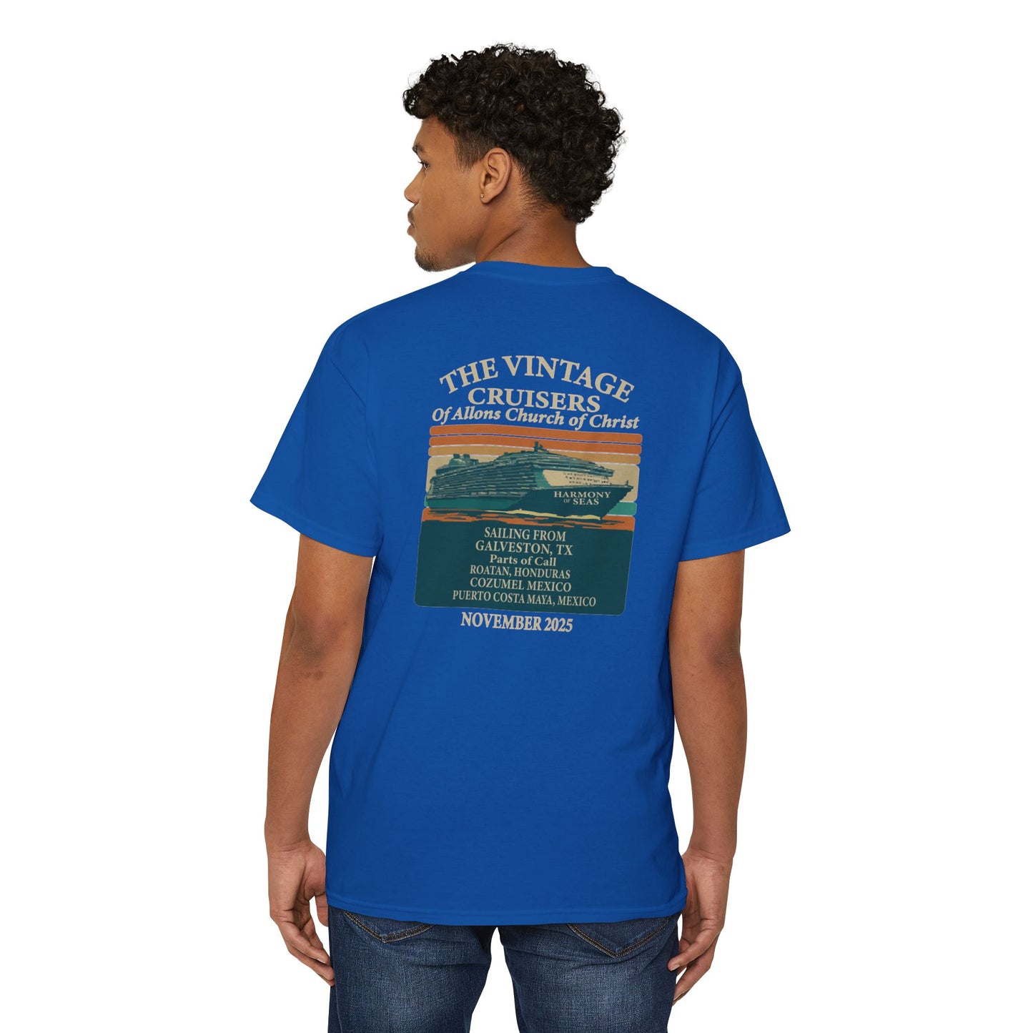 Retro Pocket Tee Allons Church of Christ Cruise 2025 Unisex T-Shirt