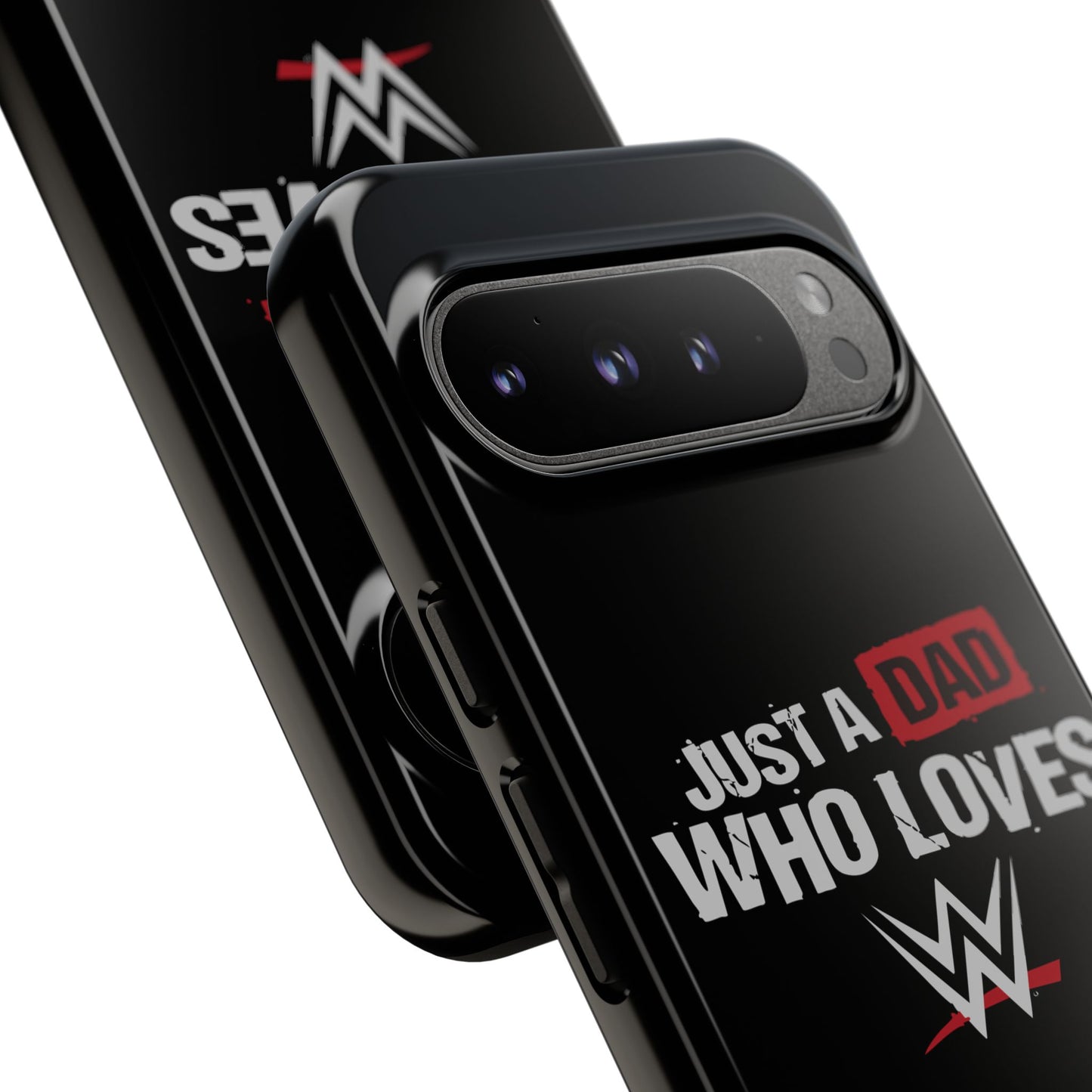 WWE Dad Phone Case, Tough Cases for Fathers, Gifts for Dad, Father's Day, Wrestling Fan Merchandise, Just a Dad Who Loves WWE