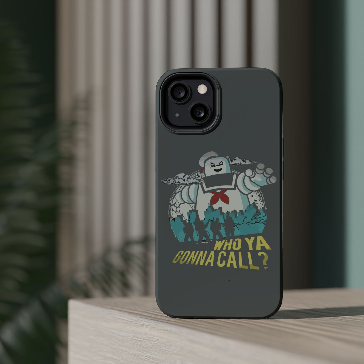 Ghostbuster-Inspired Tough Phone Case - Who Ya Gonna Call? - Perfect for Fans, Gift for Halloween, Geeky Accessories, Durable Protection