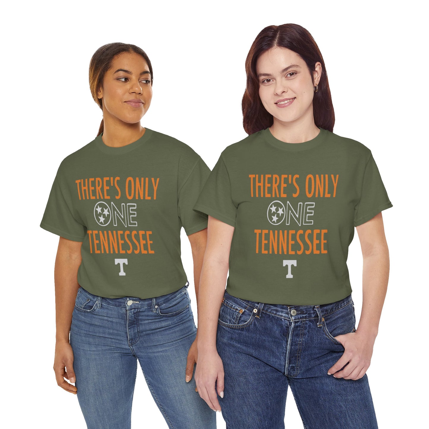 Tennessee Pride Tee, Unisex Heavy Cotton Tee, Tennessee Fans Gift, College Sports Apparel, Casual Everyday Wear, State Pride Shirt