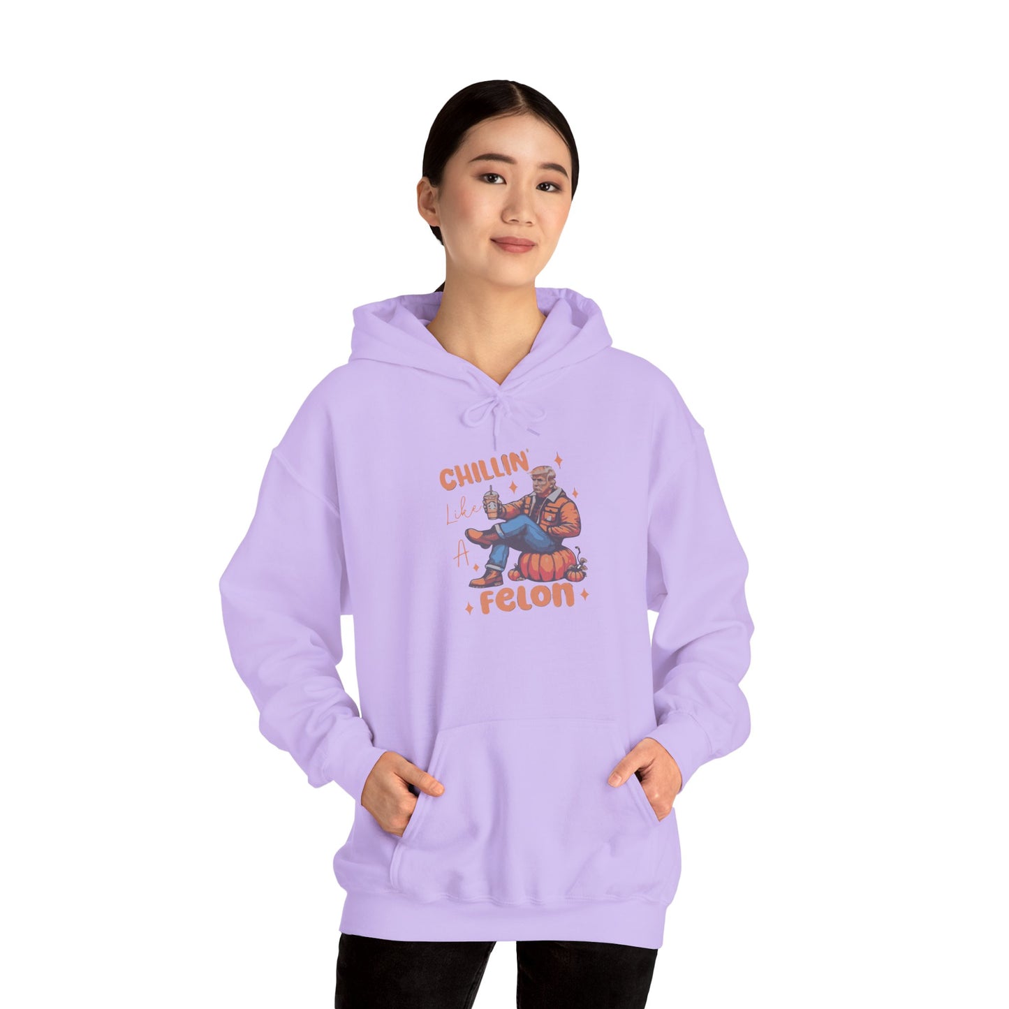 Chillin' Like a Felon Hoodie - Cozy Unisex Sweatshirt for Fall Celebrations