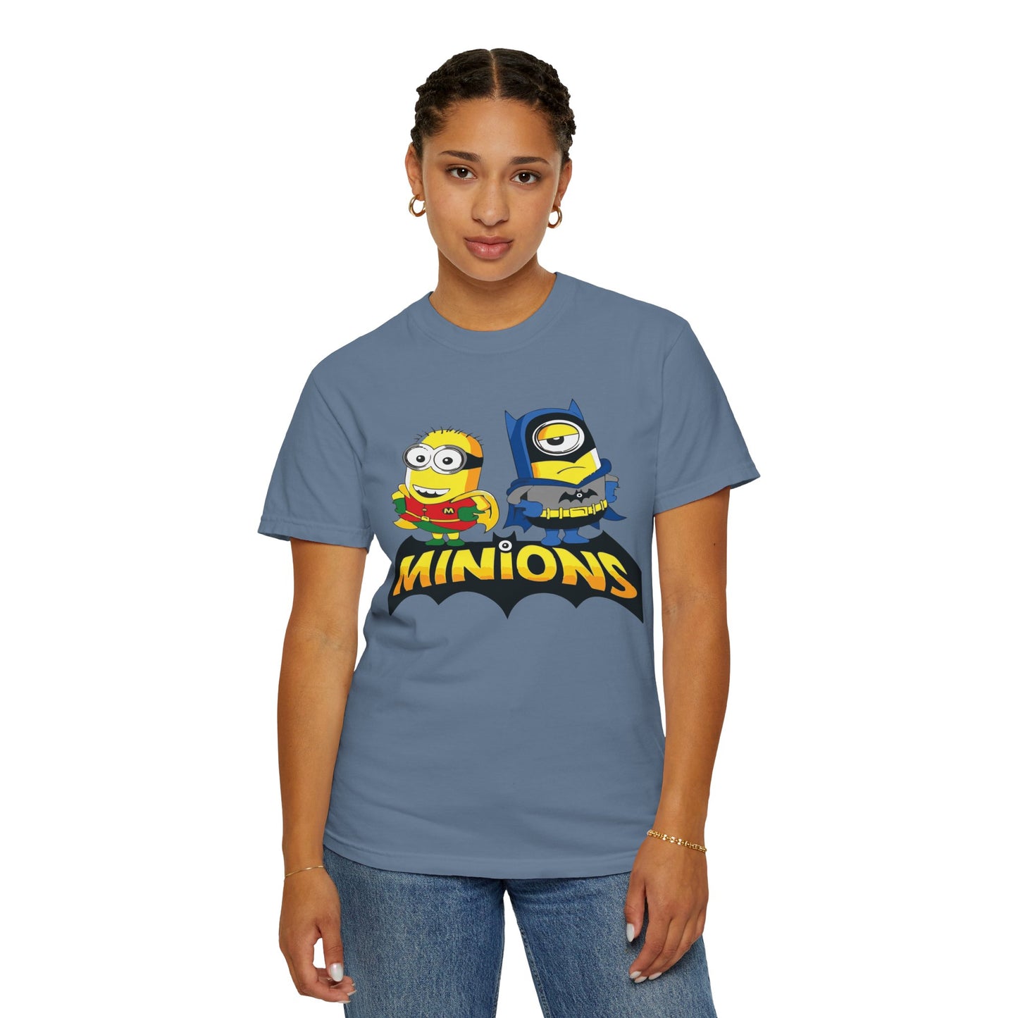 Minions Superhero Unisex T-shirt, Fun Gift for Kids, Cartoon Apparel, Birthday Party Outfit, Family Movie Night Wear