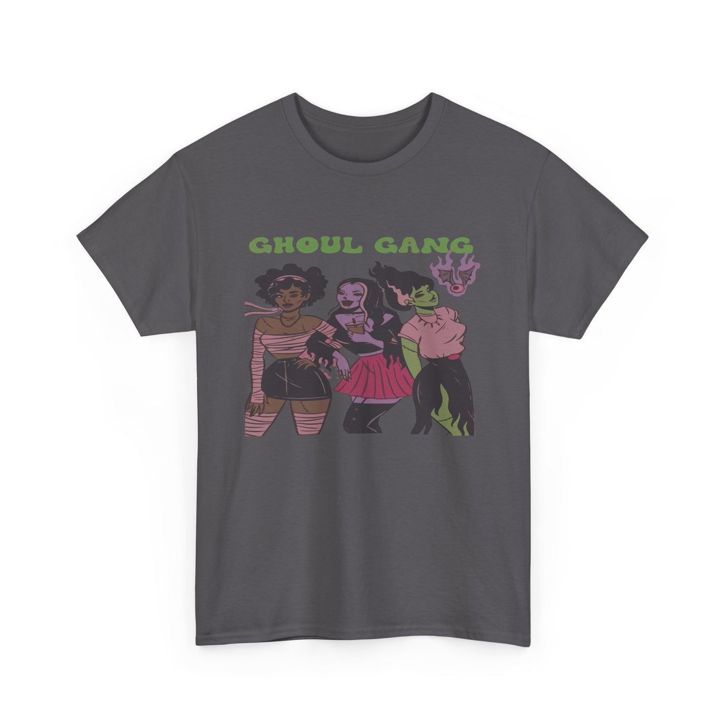 Ghoul Gang Unisex Heavy Cotton Tee | Halloween T-Shirt, Spooky Apparel, Gothic Fashion, Funny Gift, Group Costume