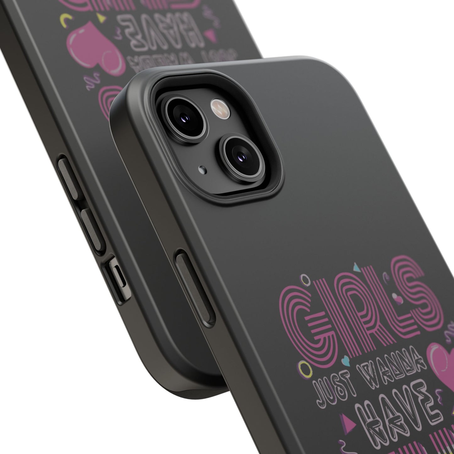 Fun Vibe Phone Case - Girls Just Wanna Have Fun Cell Case, Impact-Resistant Cover, Gift for Teens, Birthday Party Accessory, Trendy Tech
