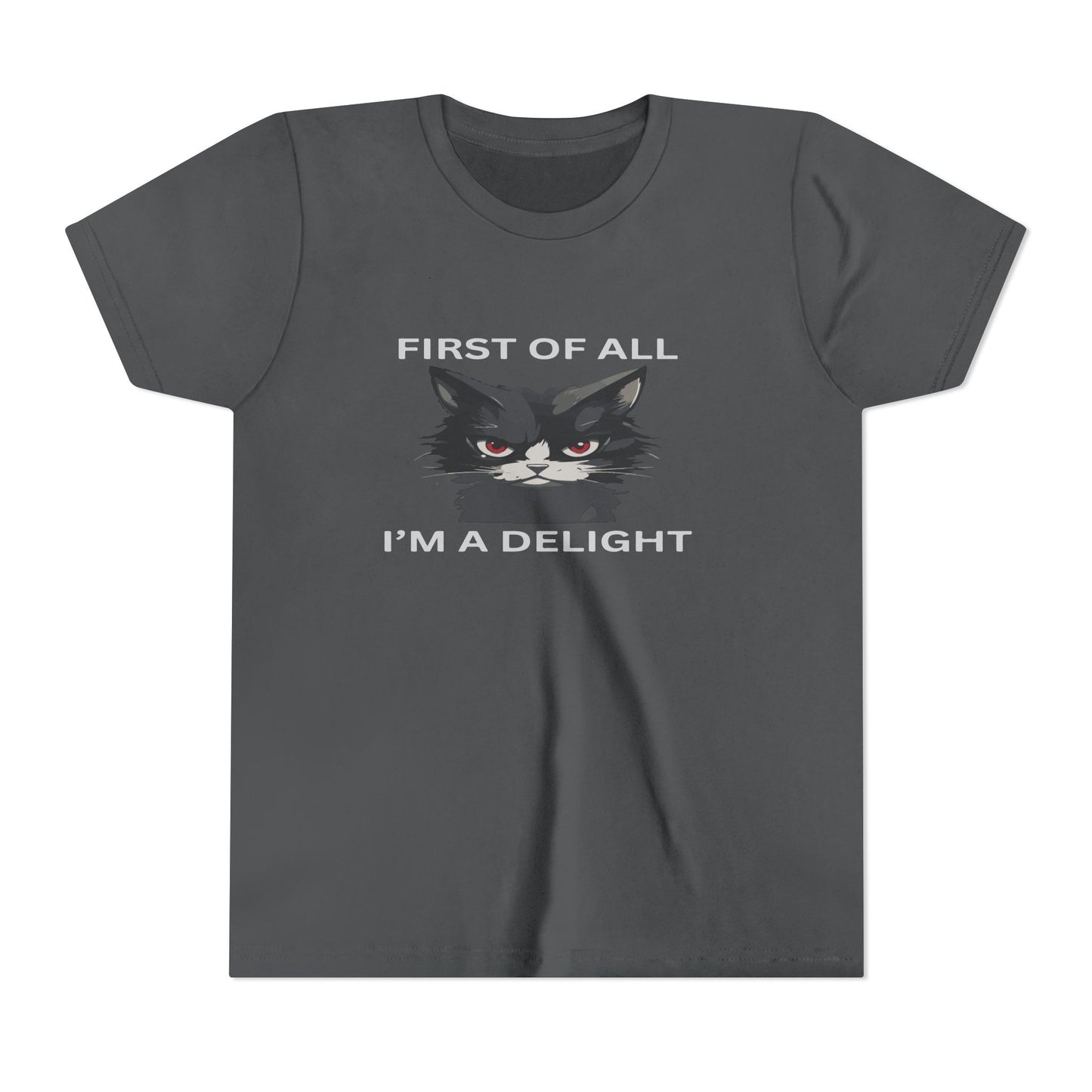 Youth Cat Humor Tee - Perfect for Cat Lovers, Birthday Gifts for Kids, Everyday Wear, Funny Quotes Shirt, Gift for Pet Lovers