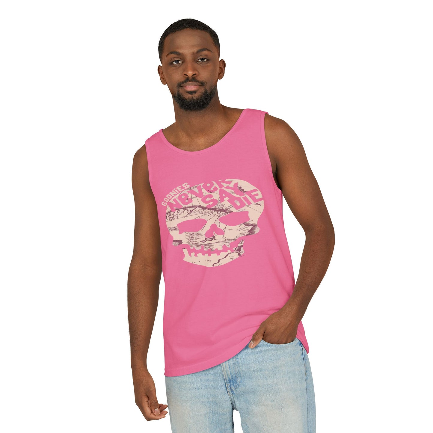 Cool Skull Graphic Tank Top, Unisex Summer Tee, Beachwear, Festival Outfit, Casual Wear, Graphic Apparel