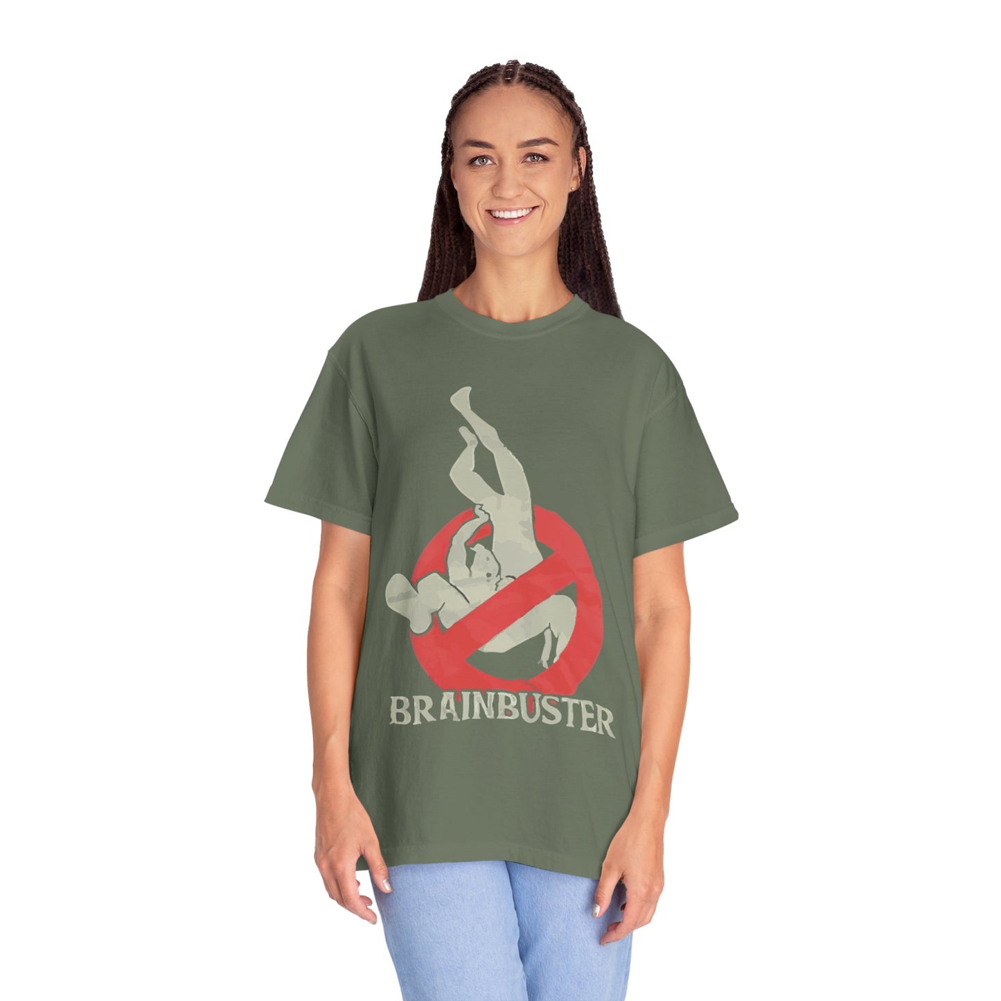 Unisex Fun Graphic T-Shirt, Graphic Tee, Casual Wear, Gift for Wrestling Fans, Brainbuster Design, Humor Apparel, Everyday Style