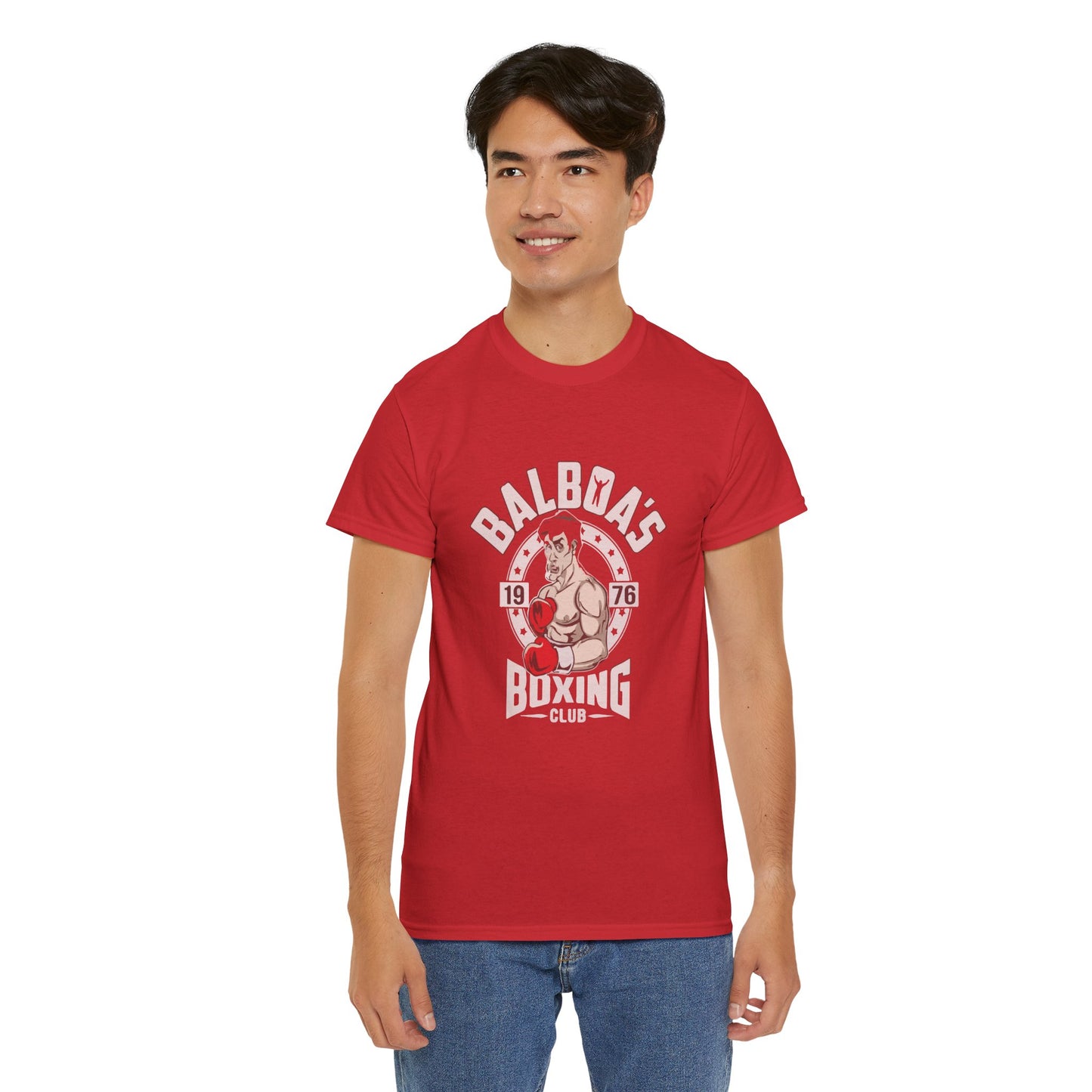 Balboa's Boxing Club Unisex Heavy Cotton Tee - Vintage Sports Shirt, Gym Apparel, Boxing Fan Gear, Fitness Gift, Casual Wear