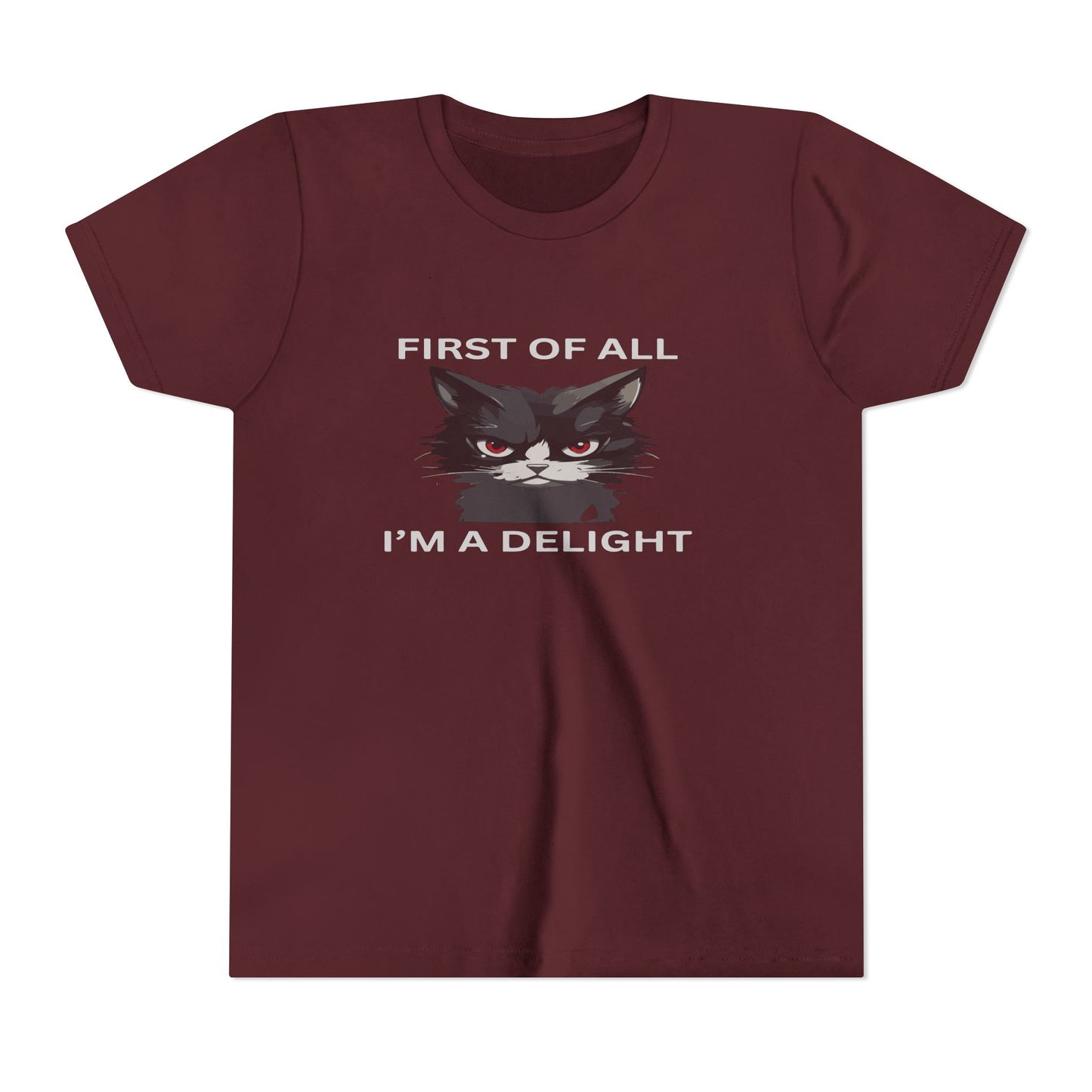 Youth Cat Humor Tee - Perfect for Cat Lovers, Birthday Gifts for Kids, Everyday Wear, Funny Quotes Shirt, Gift for Pet Lovers