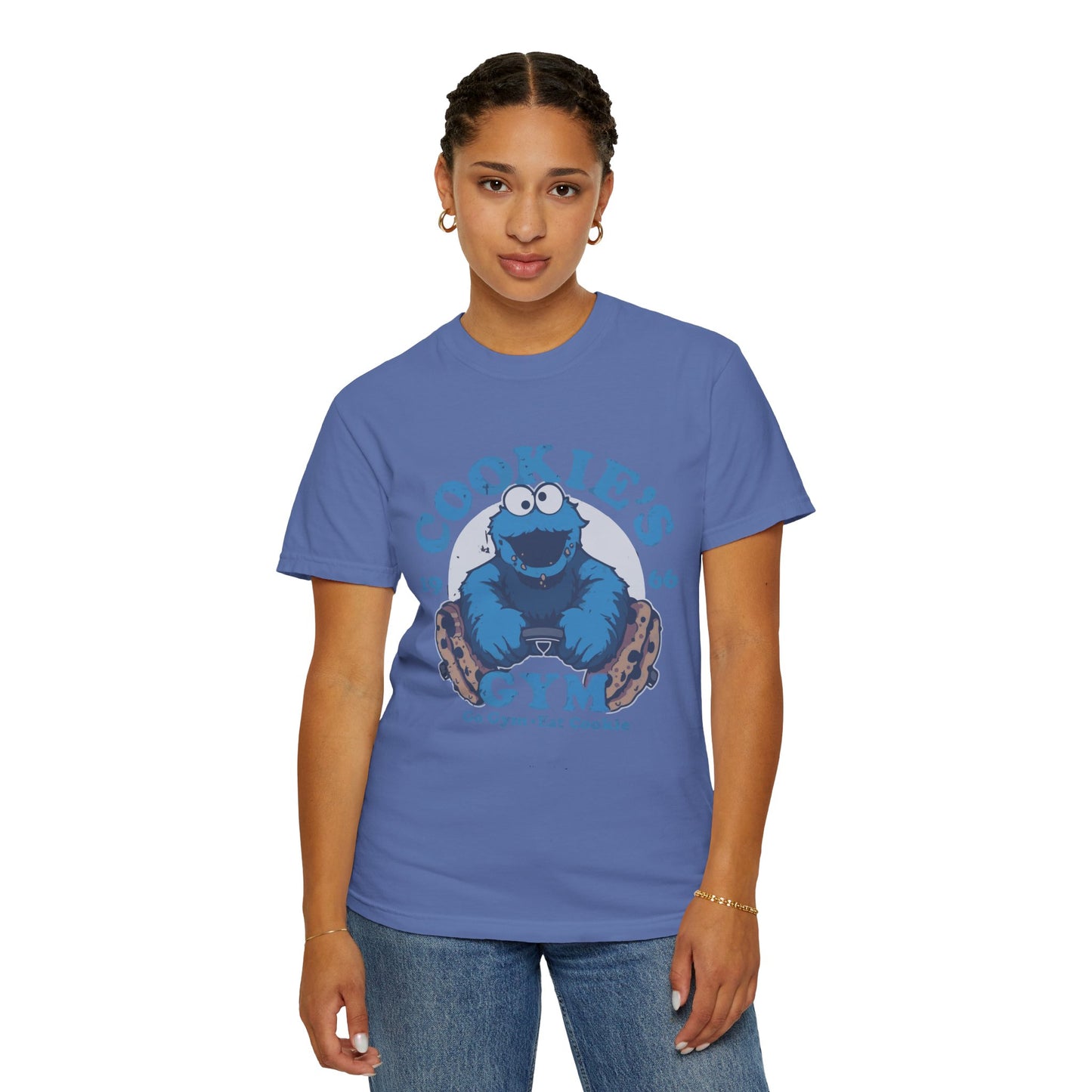 Cookie Monster Inspired Unisex T-Shirt, Fun Gift for Gamers, Casual Wear, Birthday Gift, Kitchen & Gym Motivation