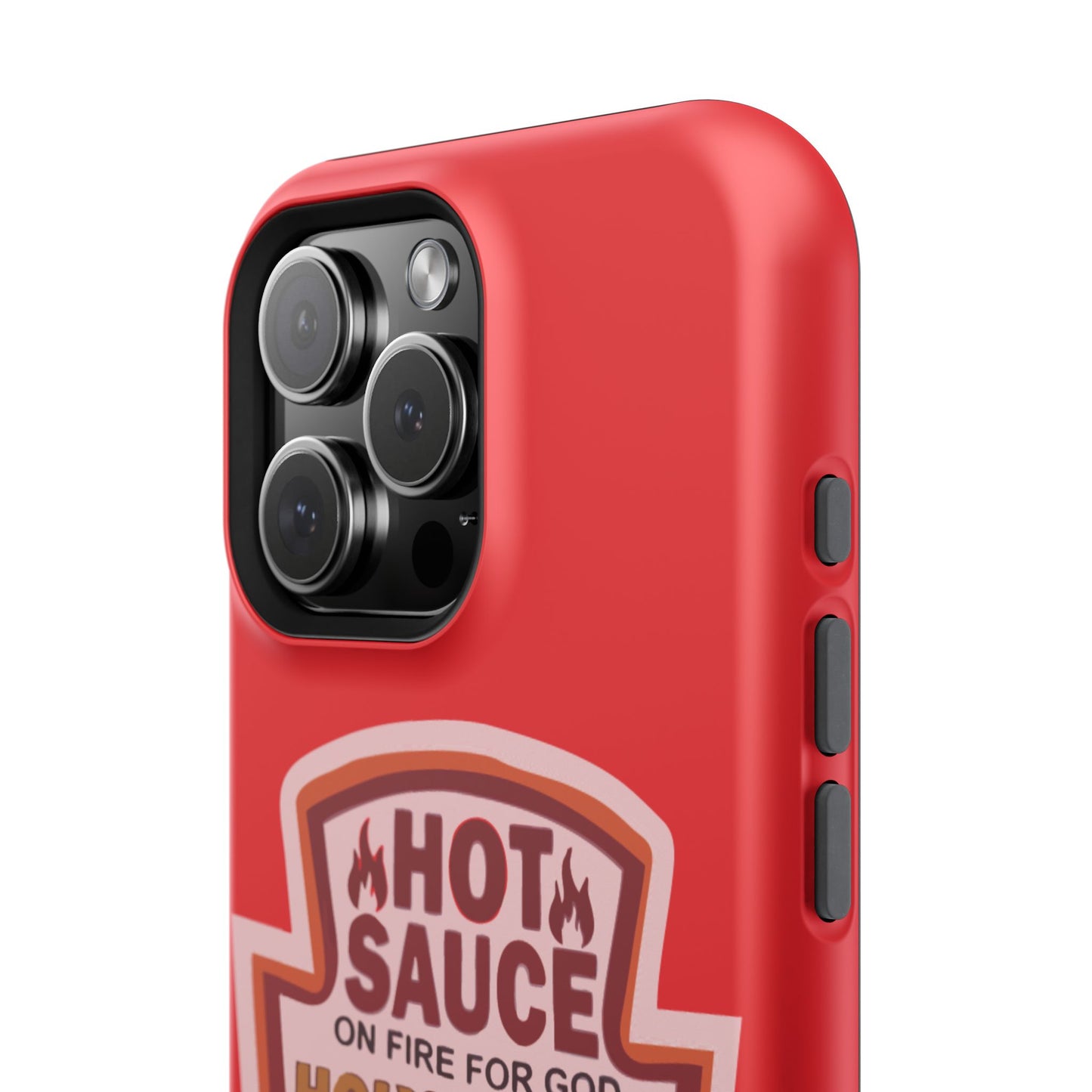Holy Spirit Hot Sauce Phone Cases - Impact-Resistant, Christian Gift, Spiritual Reminder, Unique Design, Faith-Based Accessory