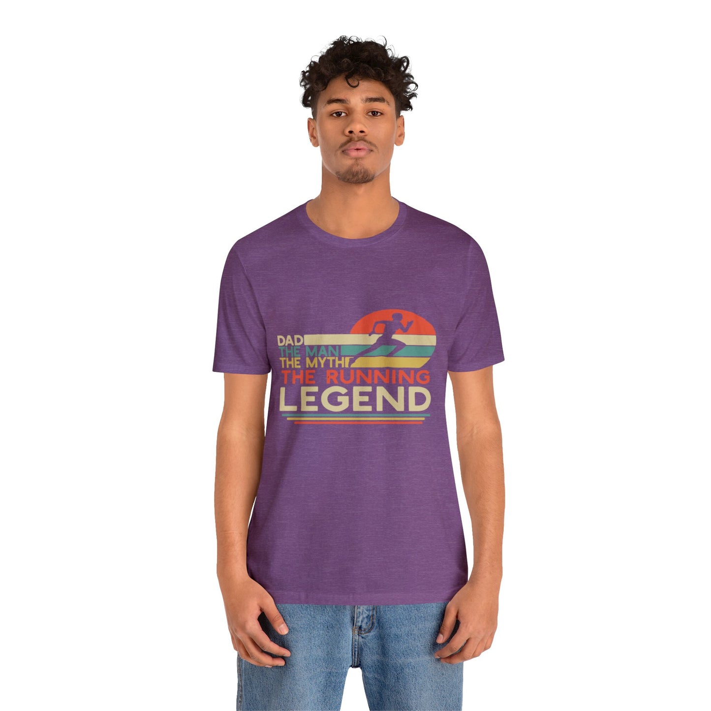 The man. The Myth, The Runner Unisex Jersey Short Sleeve Tee