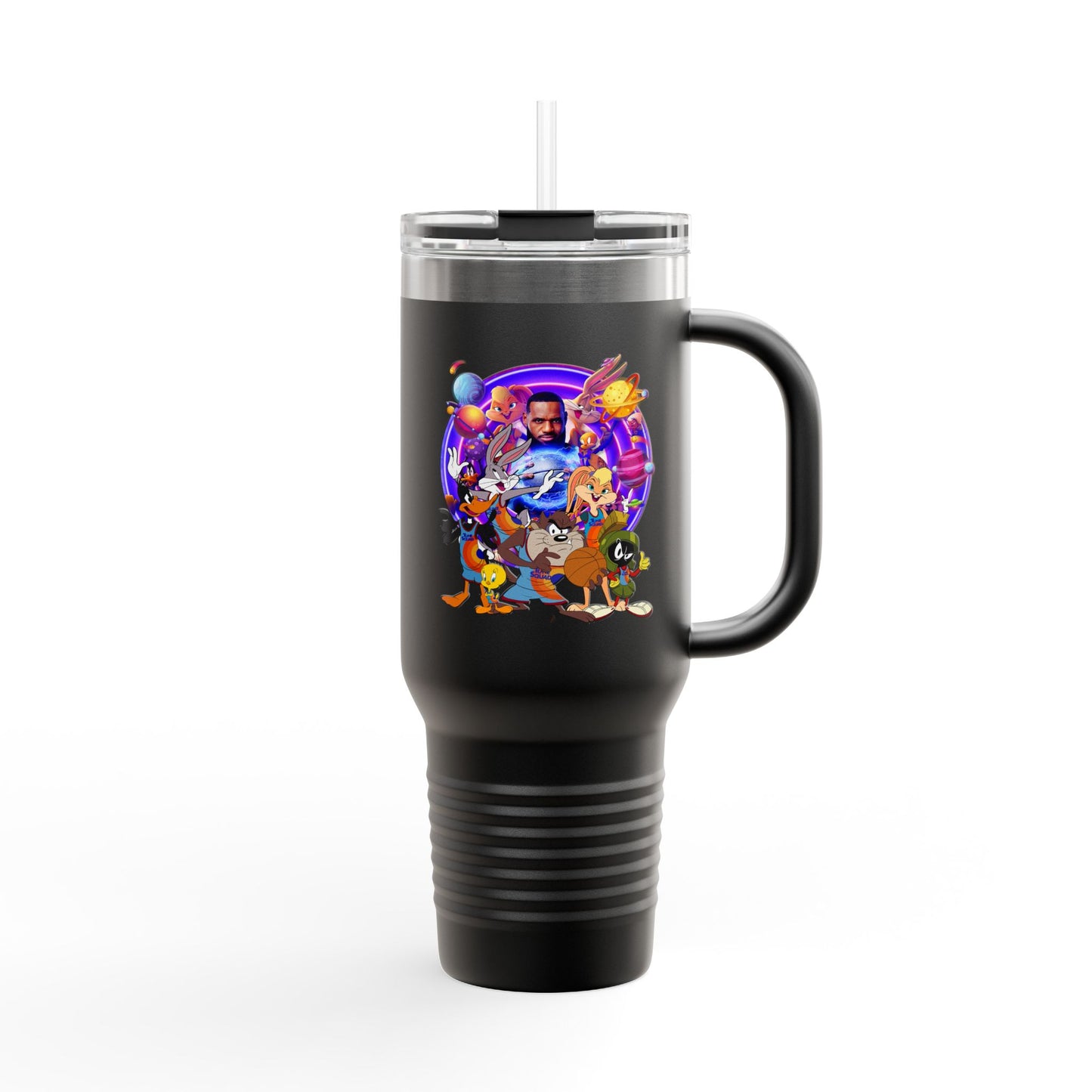 Colorful Insulated Travel Mug, 40oz - Fun for Road Trips, Tailgating, Hot Summer Days, Gift for Friends, Family, or Kids