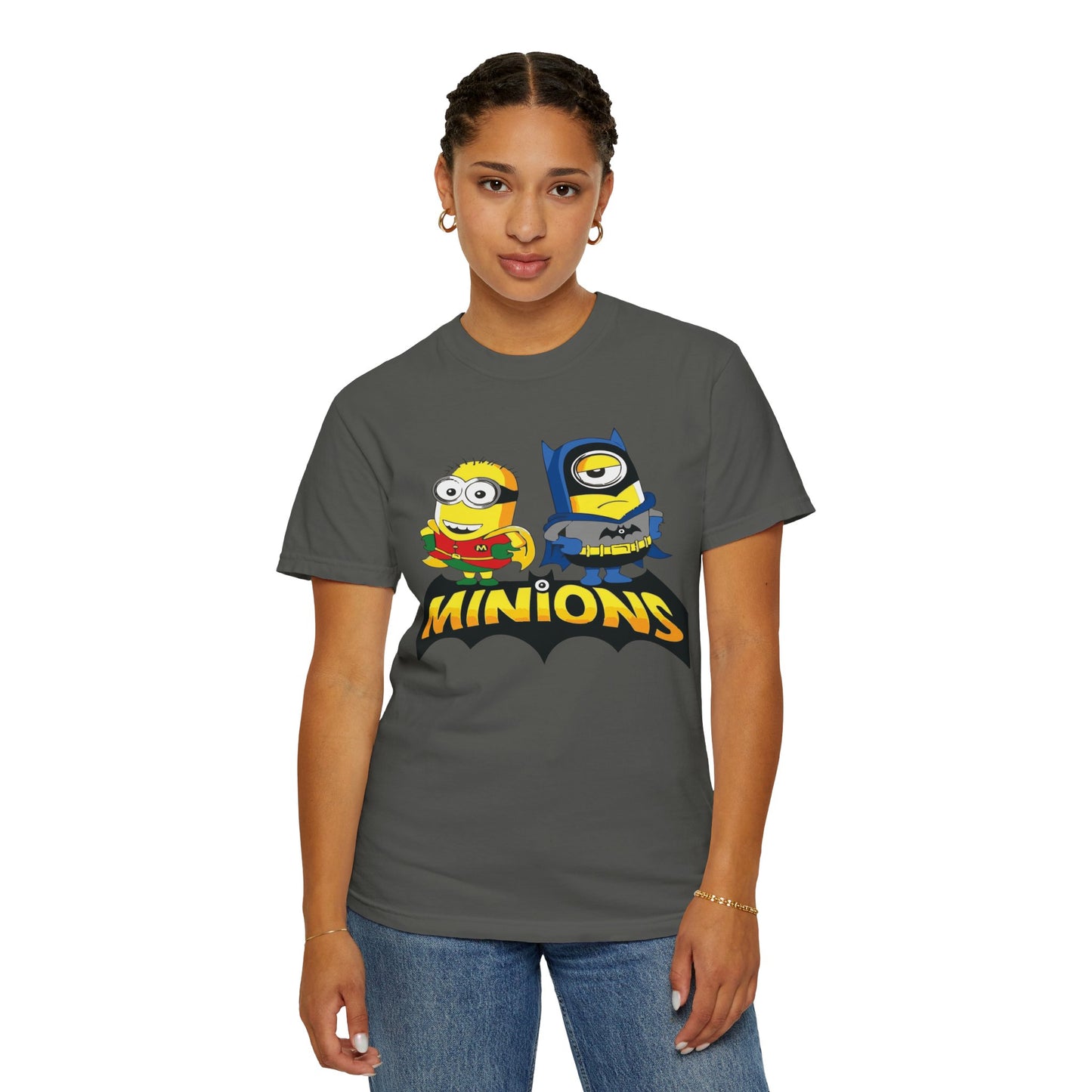 Minions Superhero Unisex T-shirt, Fun Gift for Kids, Cartoon Apparel, Birthday Party Outfit, Family Movie Night Wear