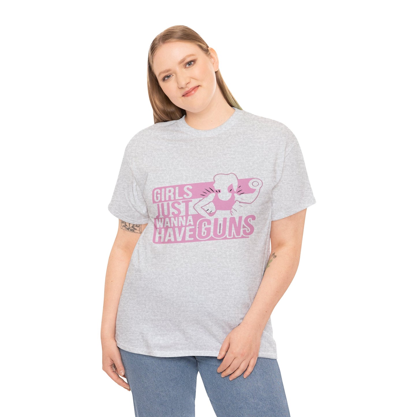 Girls Just Want To Have Guns Heavy Cotton Tee