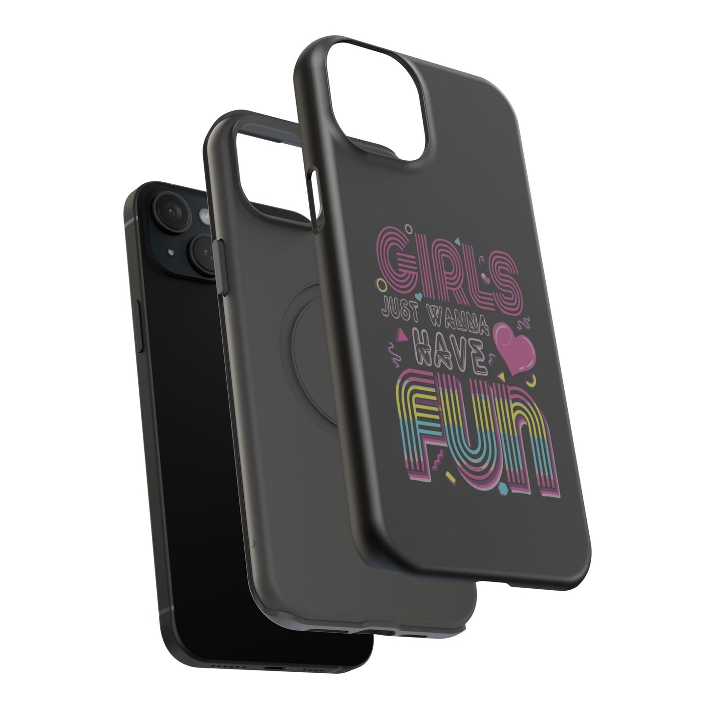 Fun Vibe Phone Case - Girls Just Wanna Have Fun Cell Case, Impact-Resistant Cover, Gift for Teens, Birthday Party Accessory, Trendy Tech