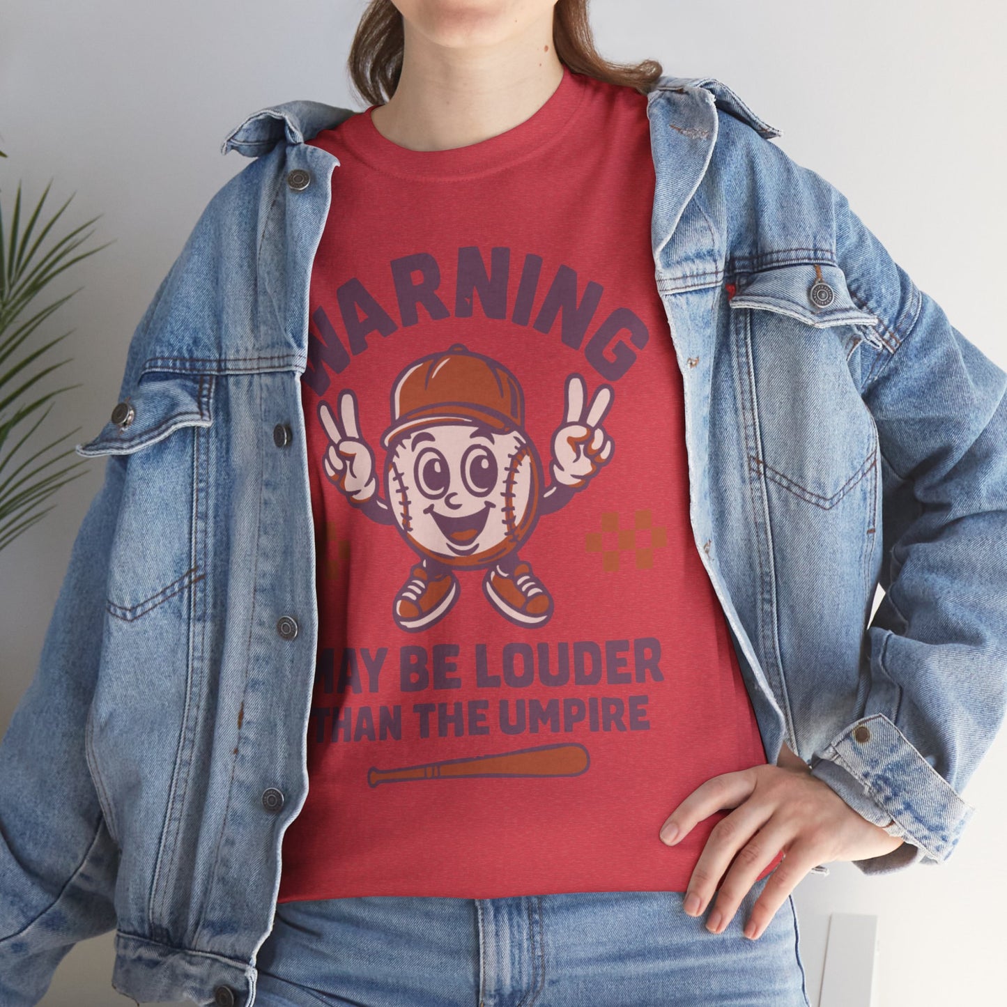 Warning T-Shirt, Fun Umpire Tee, Unique Sports Gift, Casual Wear, Perfect for Baseball Fans