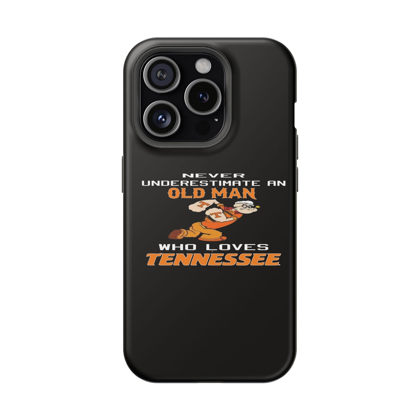 Tough Phone Case, Old Man Who Loves Tennessee, Gift for Grandpa, Tennessee Pride, Men's Accessories, Father's Day, Custom Cases