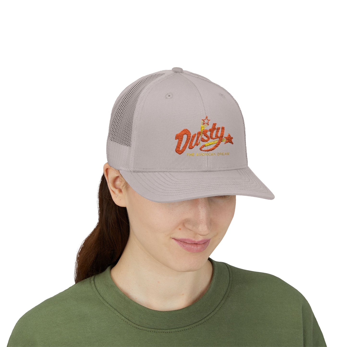 Dusty Snapback Trucker Cap, Trendy Hat, Gift for Him/Her, Casual Wear, Festival Accessory, Outdoor Style
