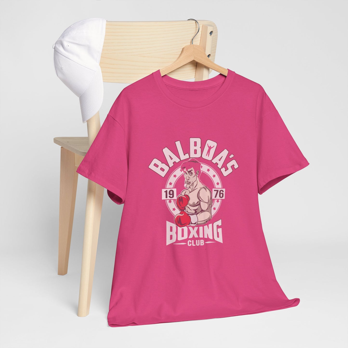 Balboa's Boxing Club Unisex Heavy Cotton Tee - Vintage Sports Shirt, Gym Apparel, Boxing Fan Gear, Fitness Gift, Casual Wear