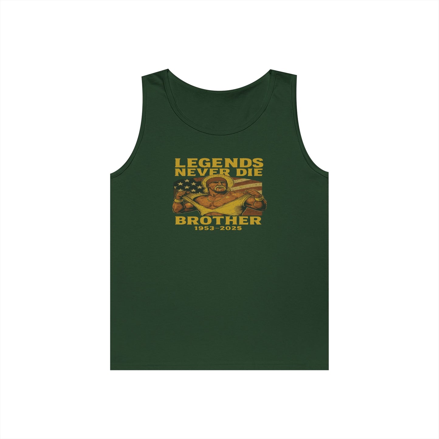 Unisex Heavy Cotton Tank Top | Legends Never Die Brother, Memorial Gift, Casual Wear, Summer Outfit, Unique Tribute