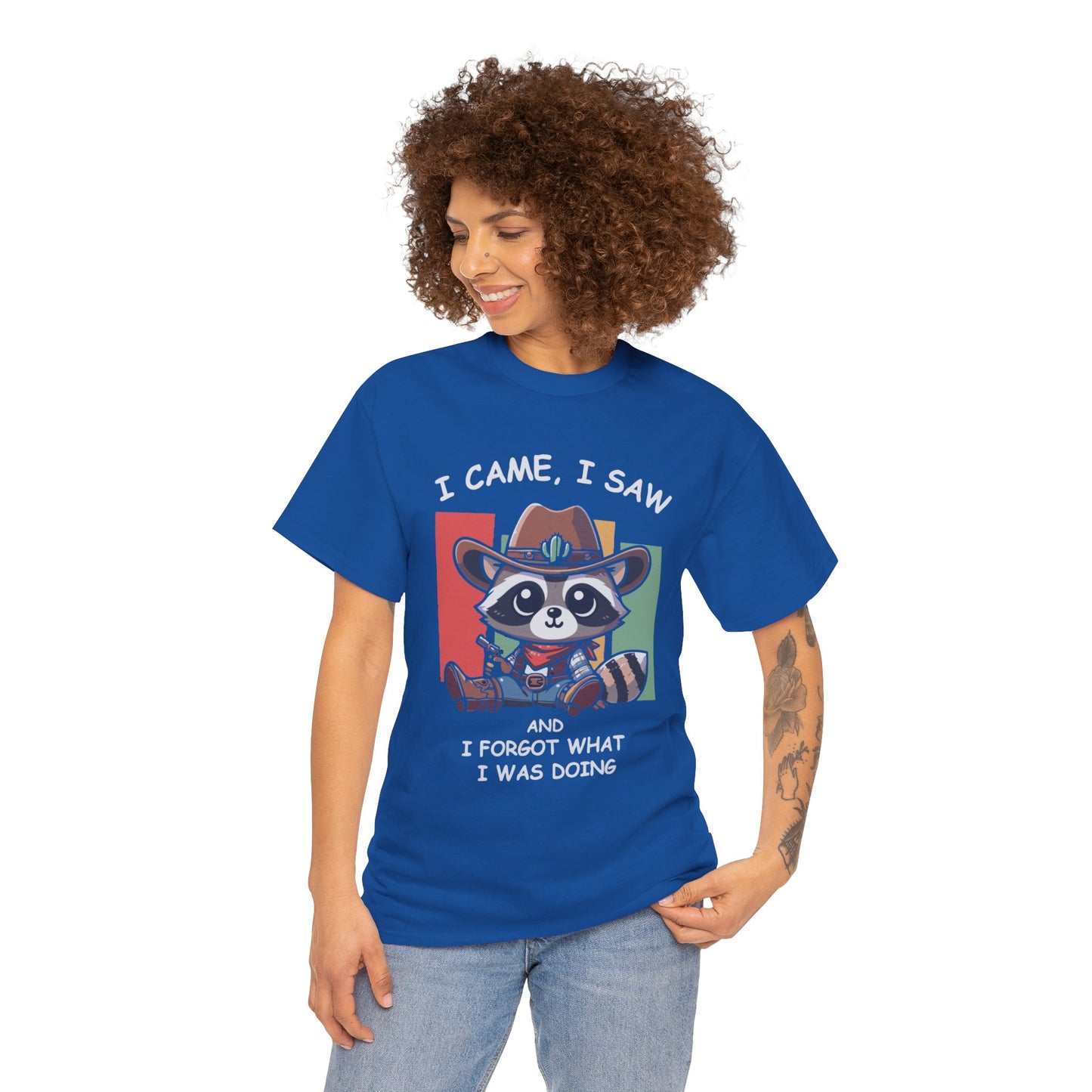 Fun Raccoon Graphic Tee, Cute Funny Animal T-Shirt, Unique Gift, Unisex Cotton Tee, Casual Wear, Birthday Gift, Humor Shirt