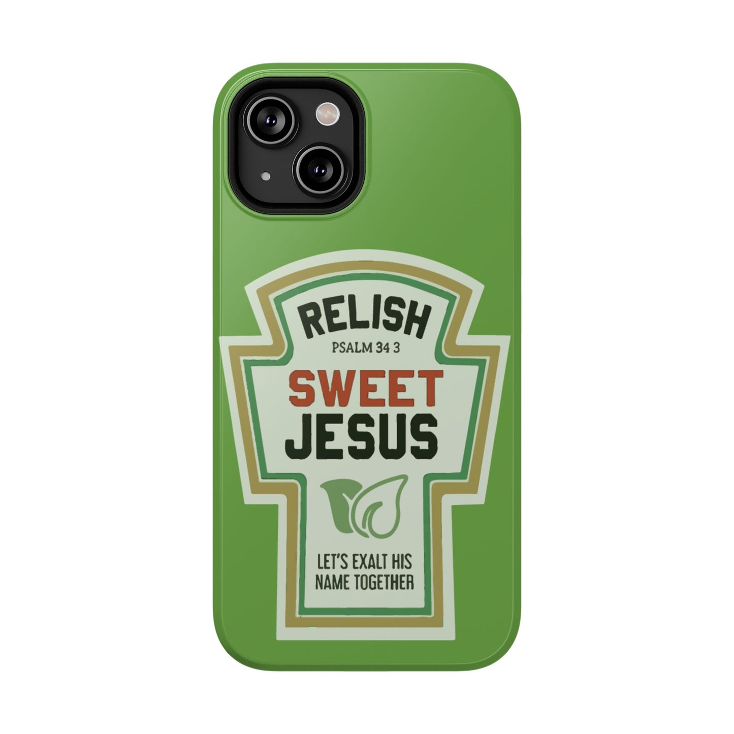 Relish Sweet Jesus Phone Case, Christian Gift, Impact-Resistant Case, Religious Phone Accessory, Faith-Based Present, Celebration Case